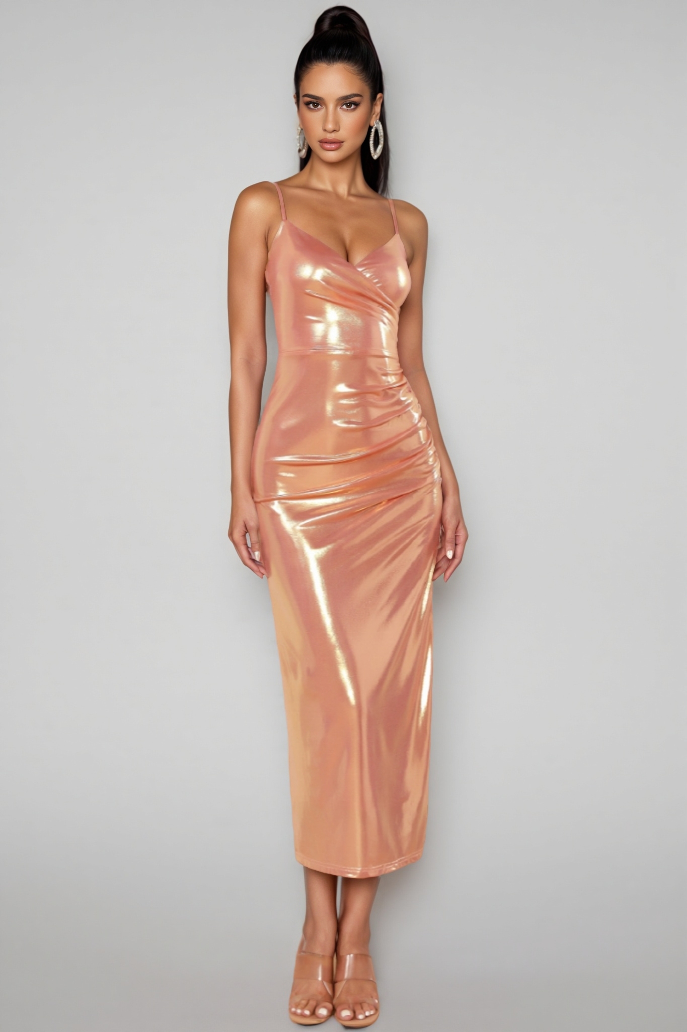 Dashiell Sleeveless V-Neck Slit Maxi Dress
