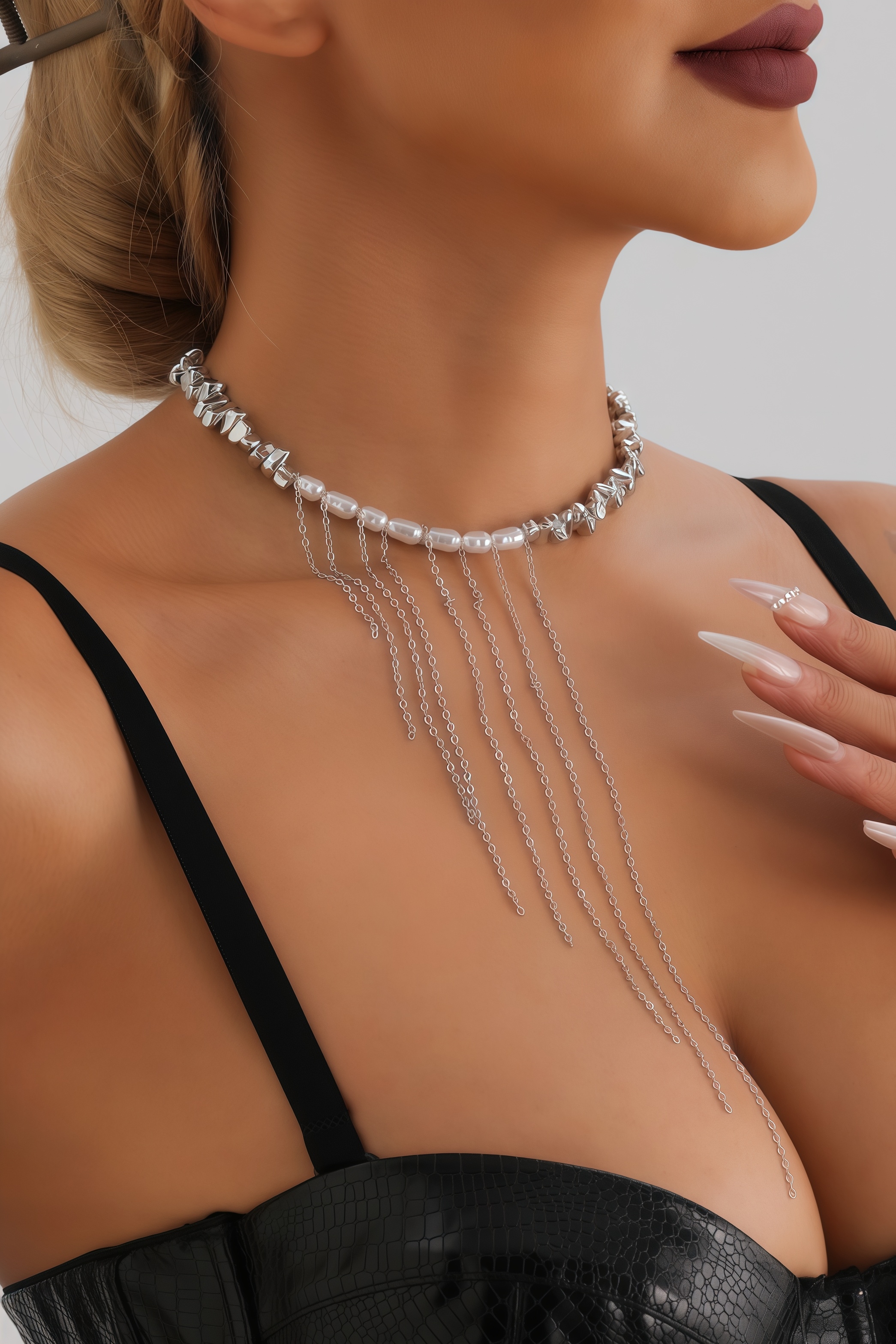 Walden Tassel Irregular Bead Necklace