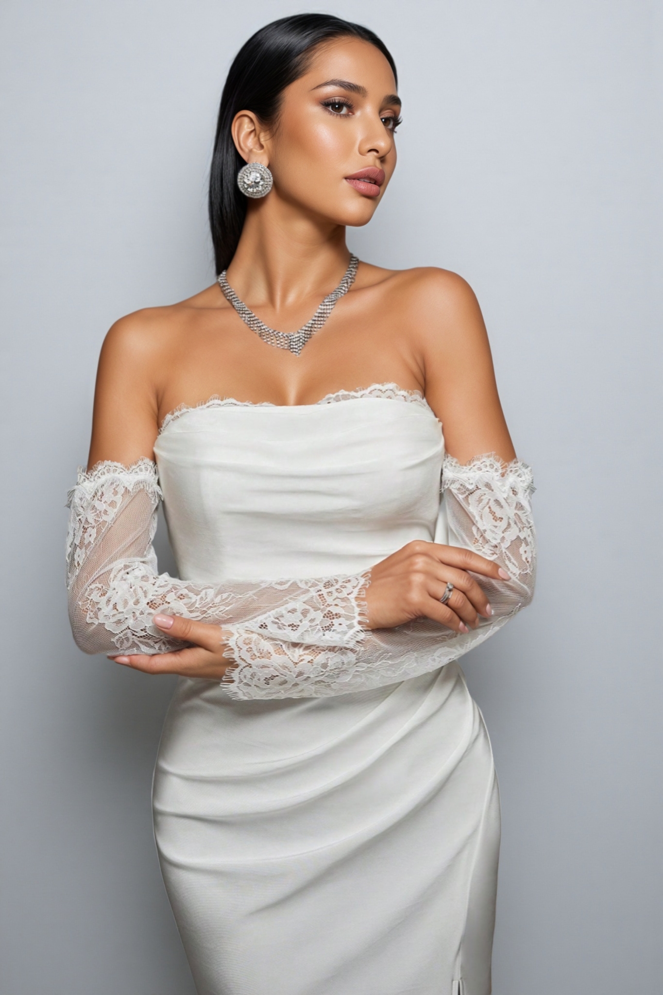 Elay White Backless Maxi Dress