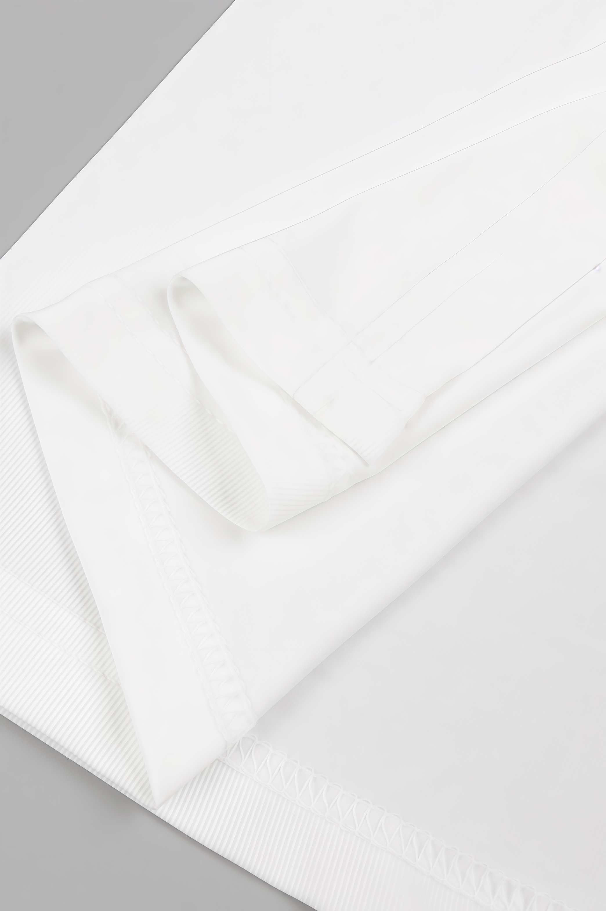 Sarads Deep V White Denim Maxi Dress