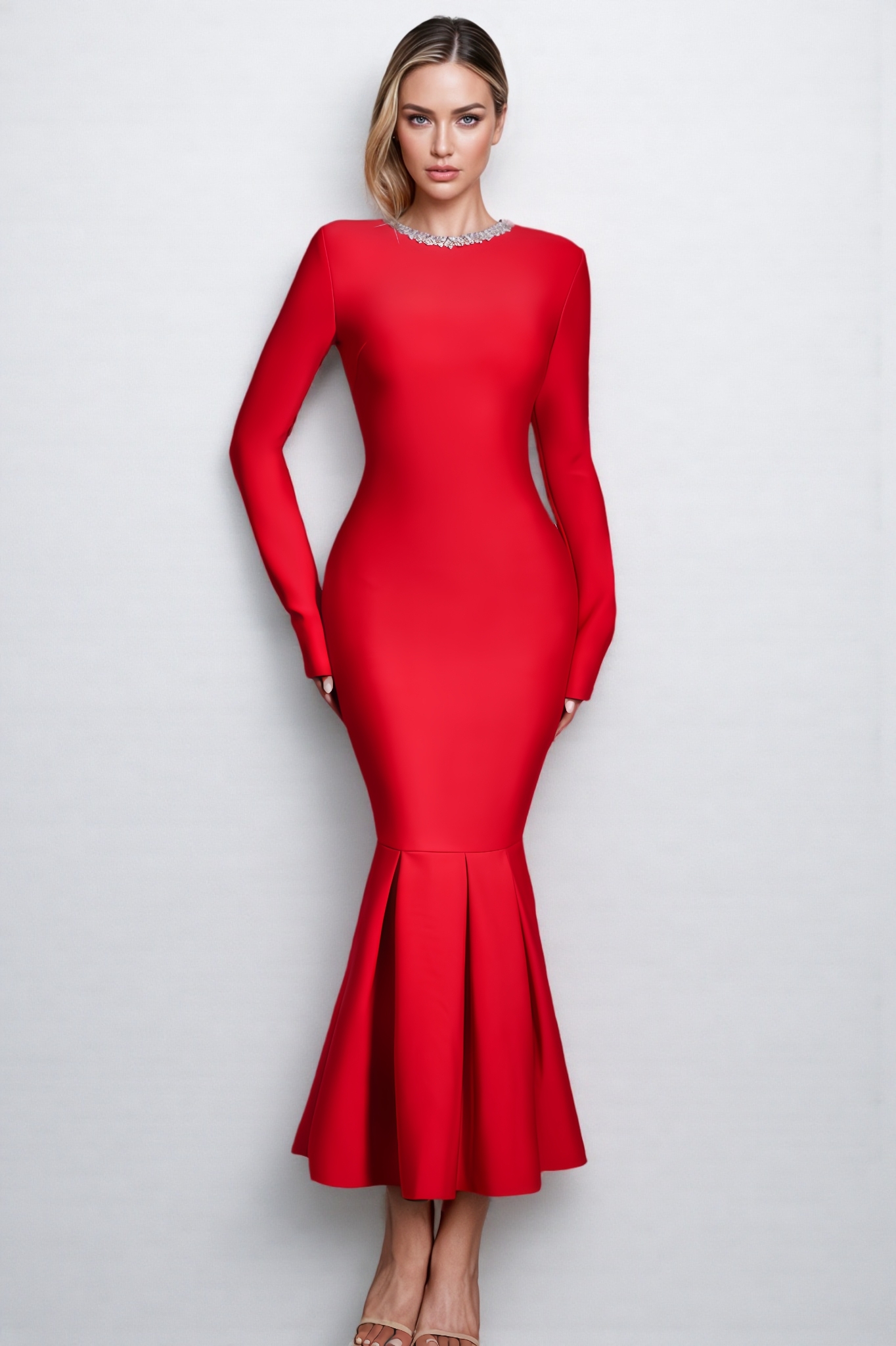 Harper Fitted Bandage Maxi Dress