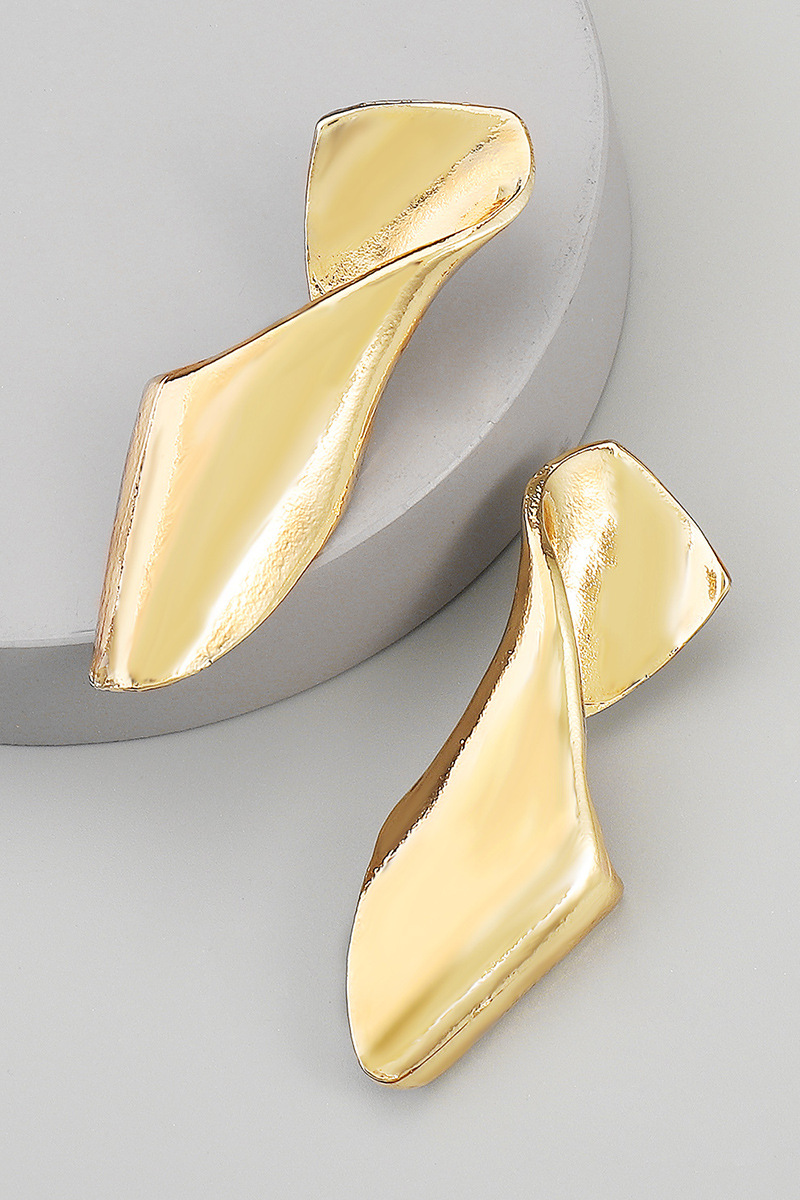 Sina Irregular Twisted Piece Earrings 