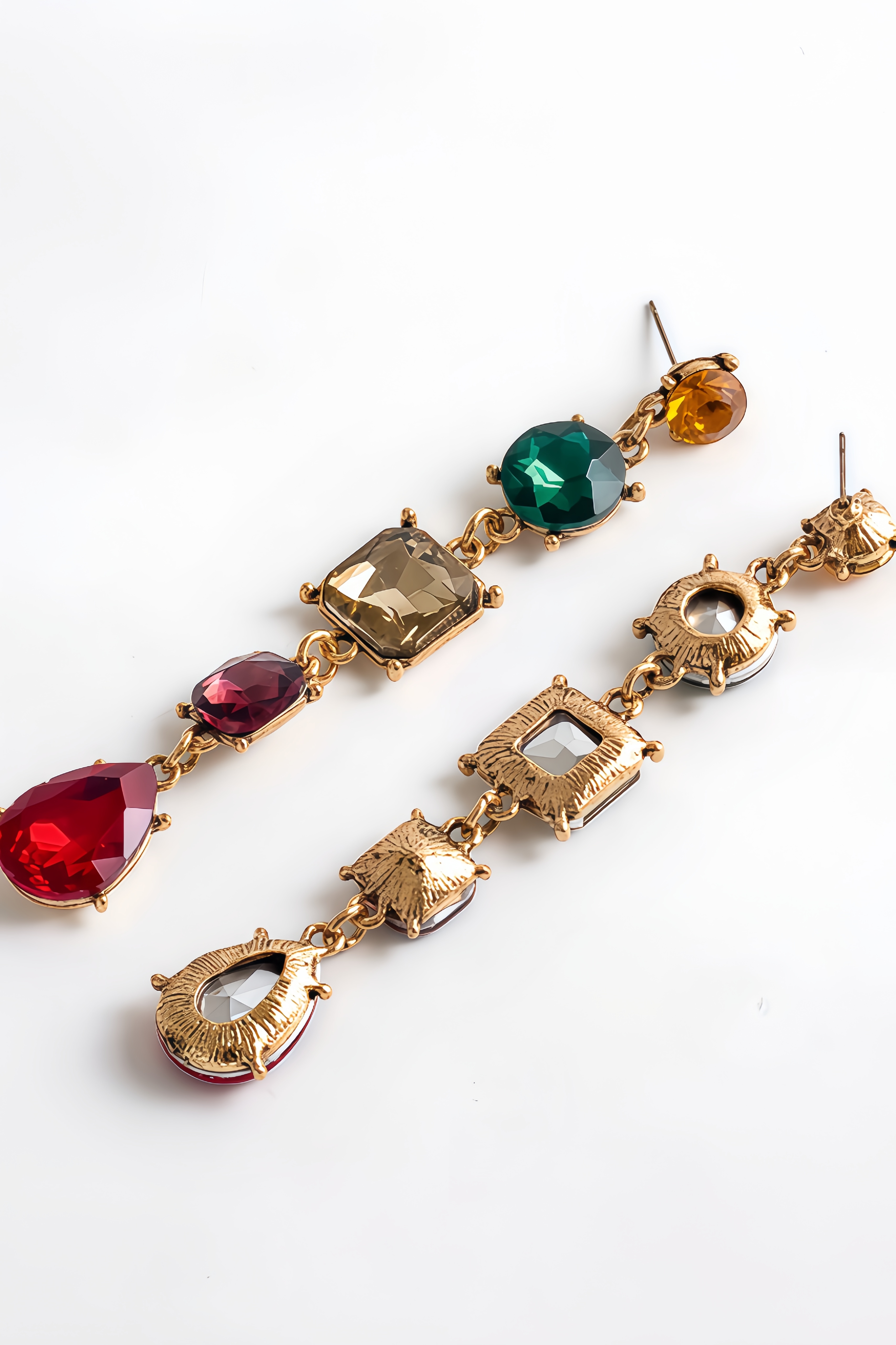 Valencia Geometry Square Diamond Earrings