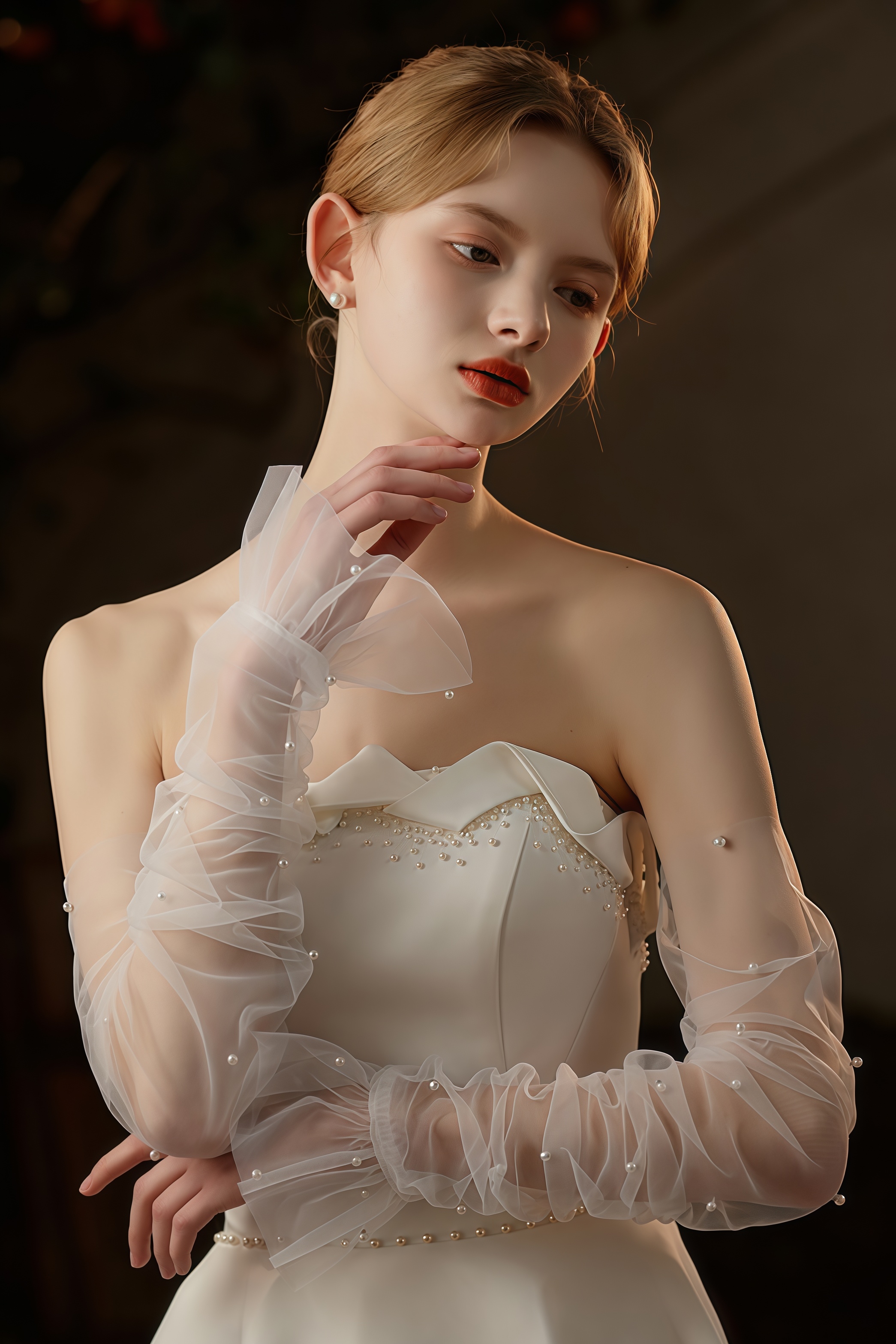 Uvien Mesh Pearl Gloves