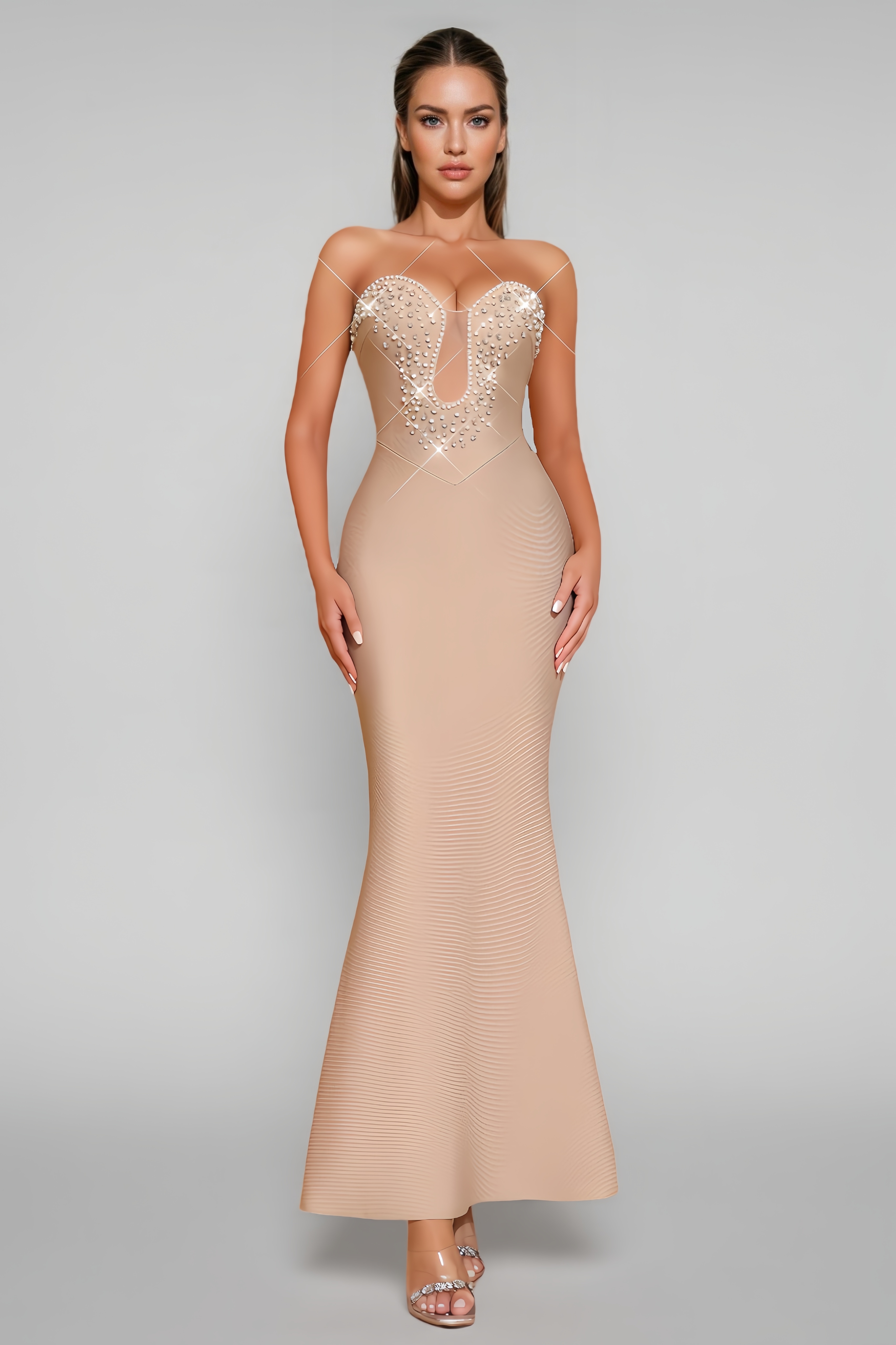 Dekia Strapless Bandage Maxi Dress