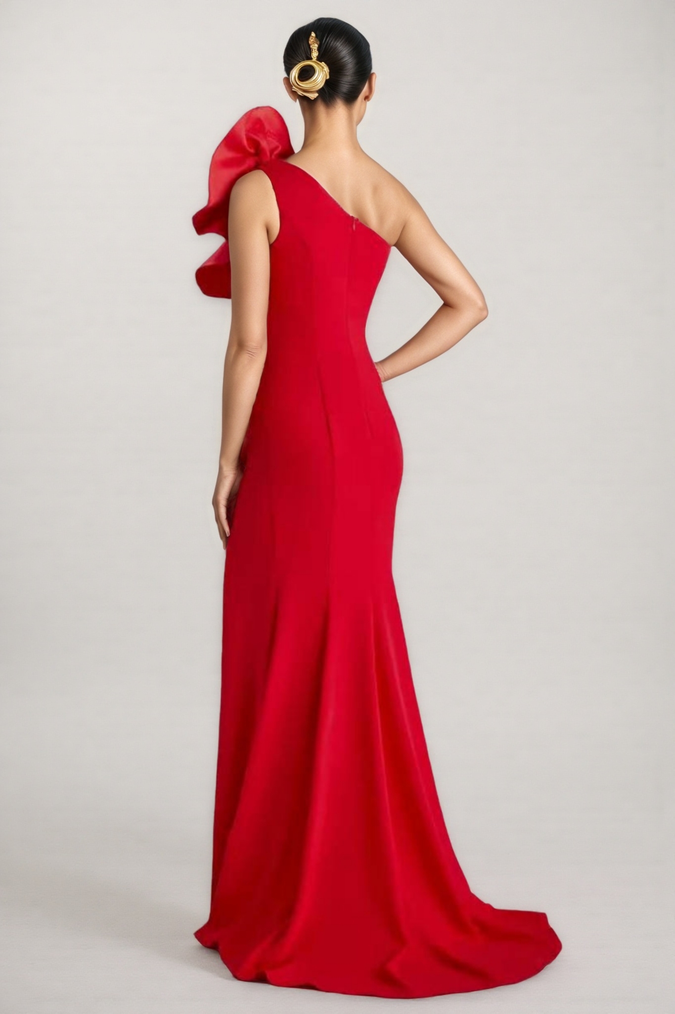 Jorah 3D Floral Ruffle Maxi Dress