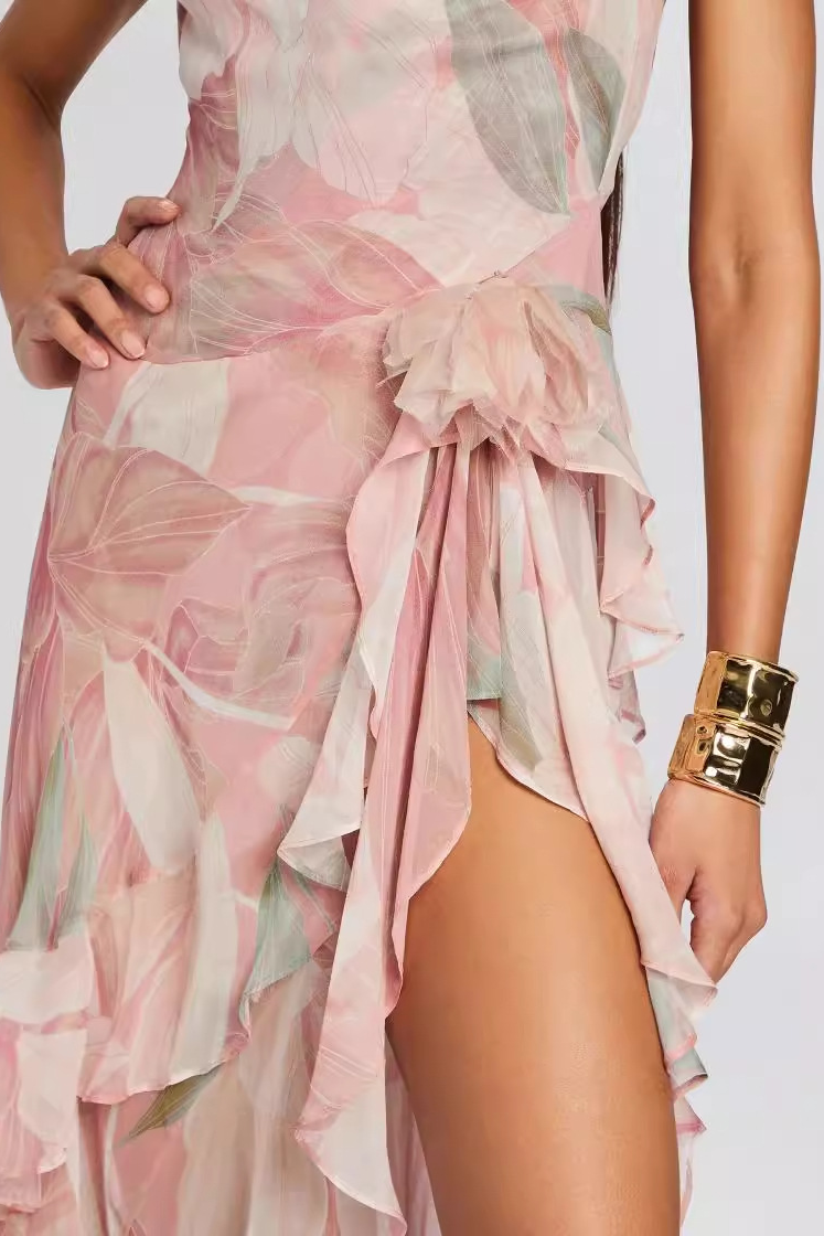 Una Backless Split Sexy Maxi Dress