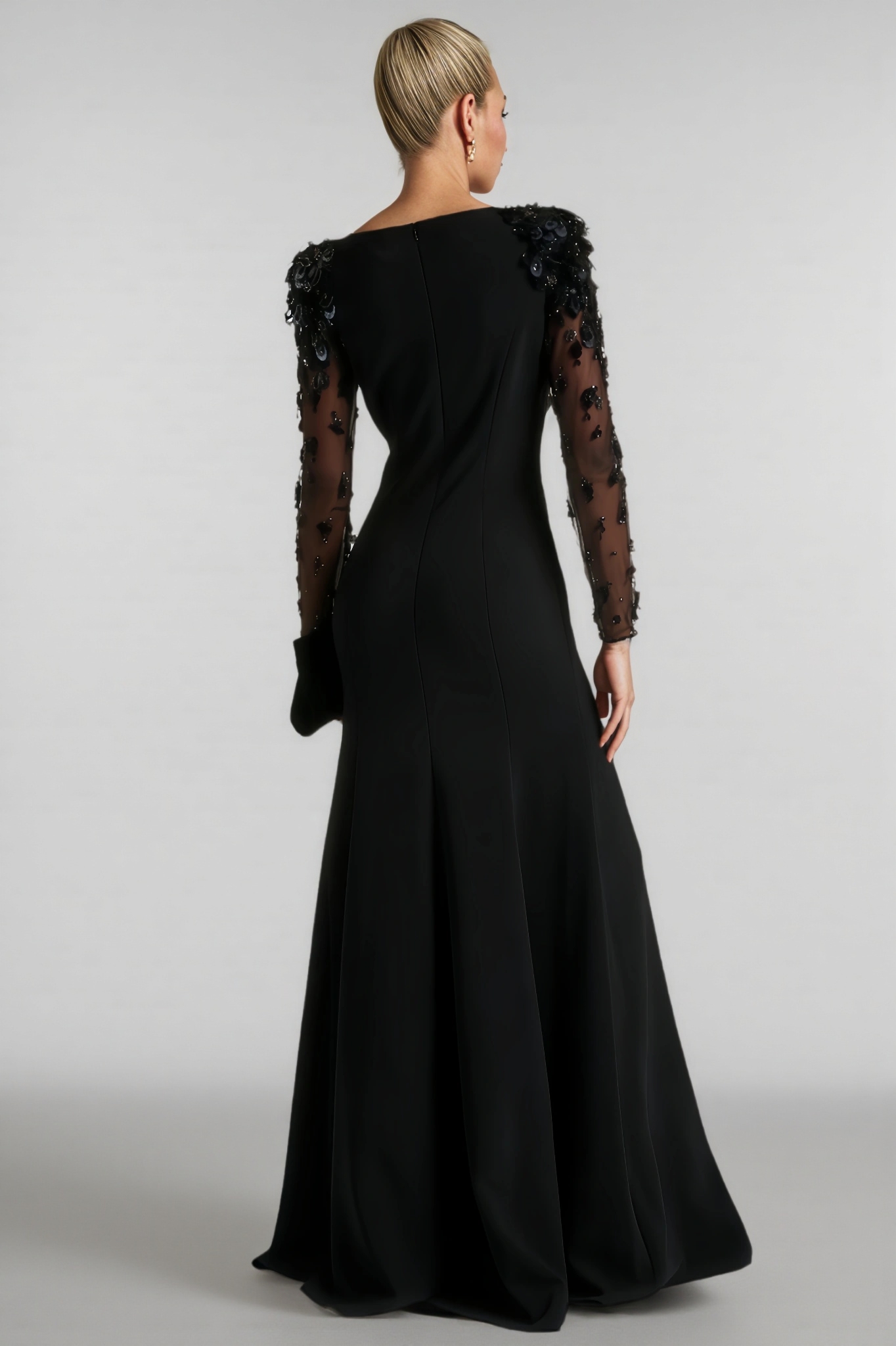 Aloise Sequin Mesh Maxi Dress