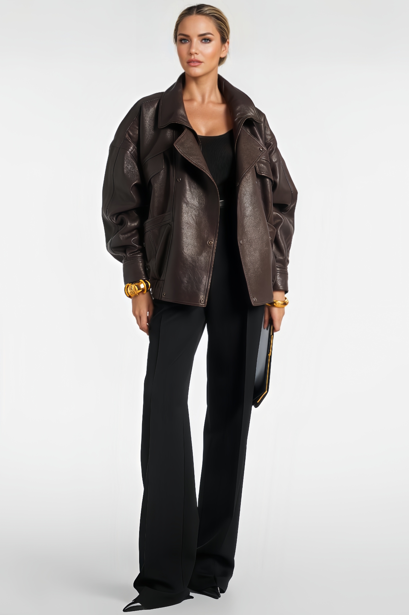 Leather Domber Jacket