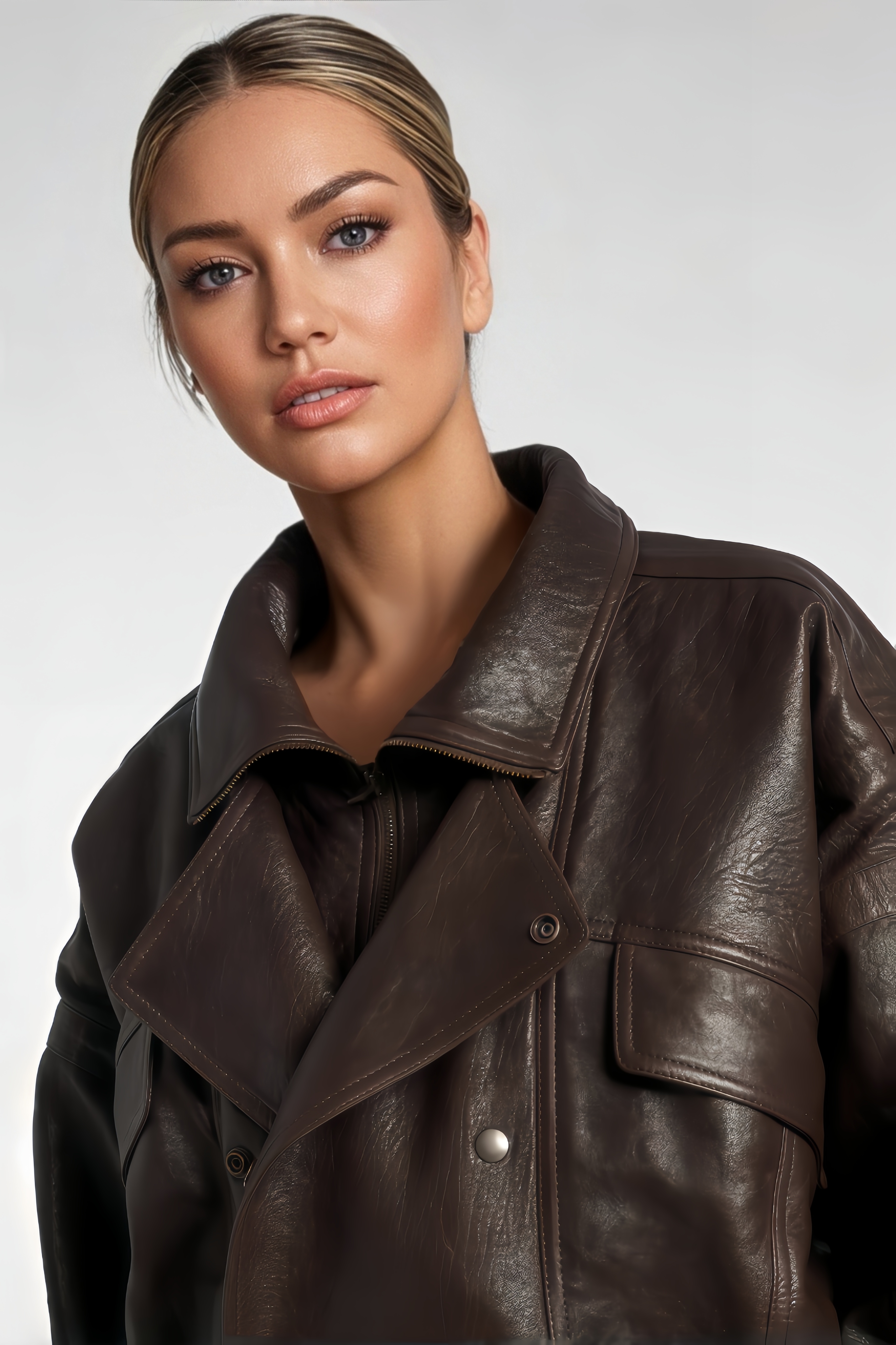 Leather Domber Jacket