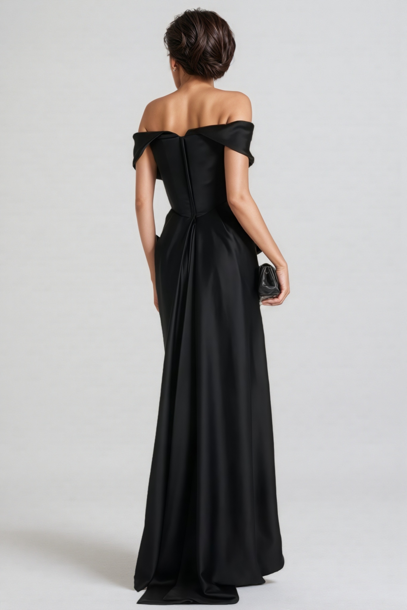 Soph Off-Shoulder Solid Maxi Dress