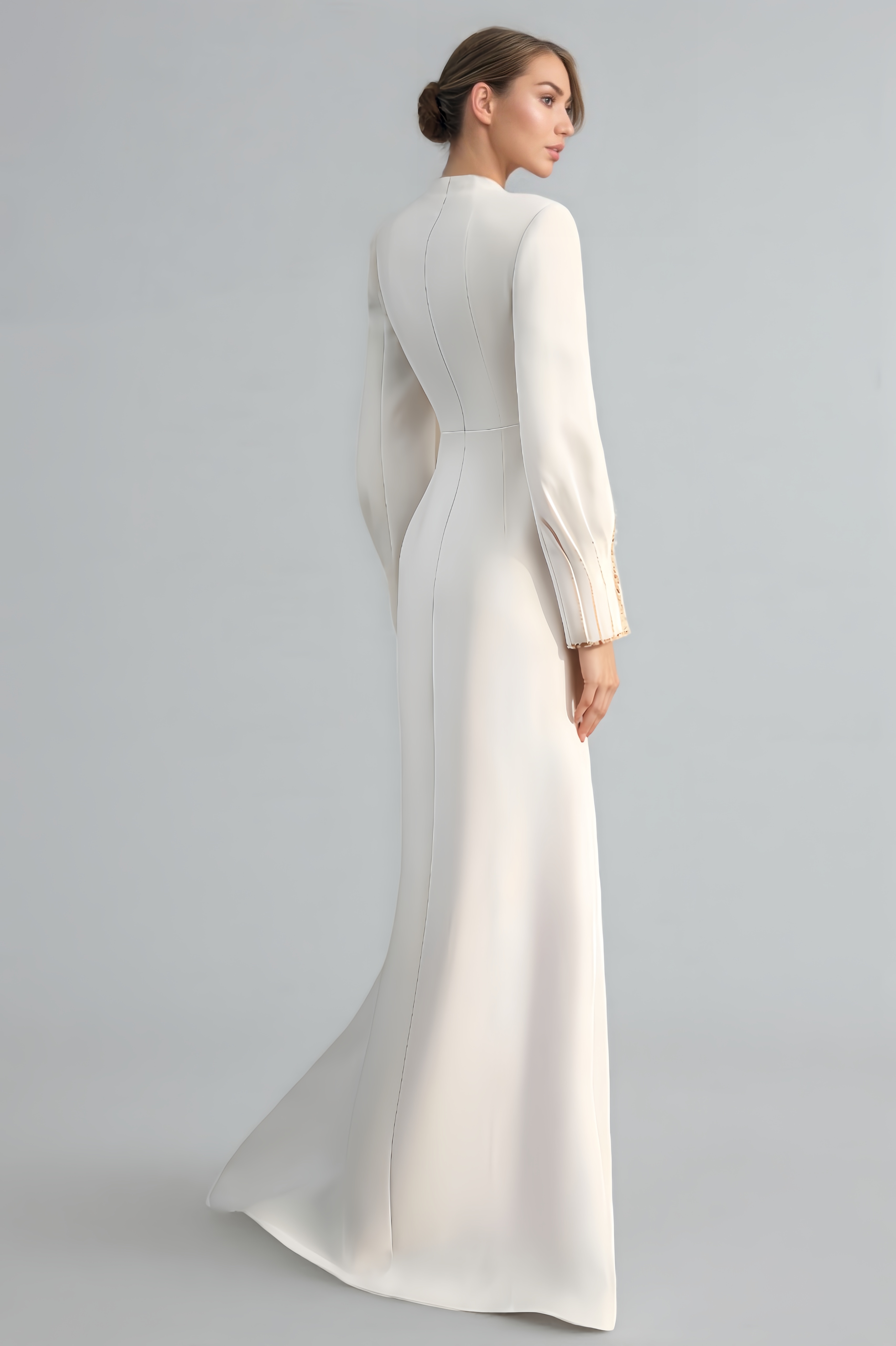 Balius White Chain Maxi Dress