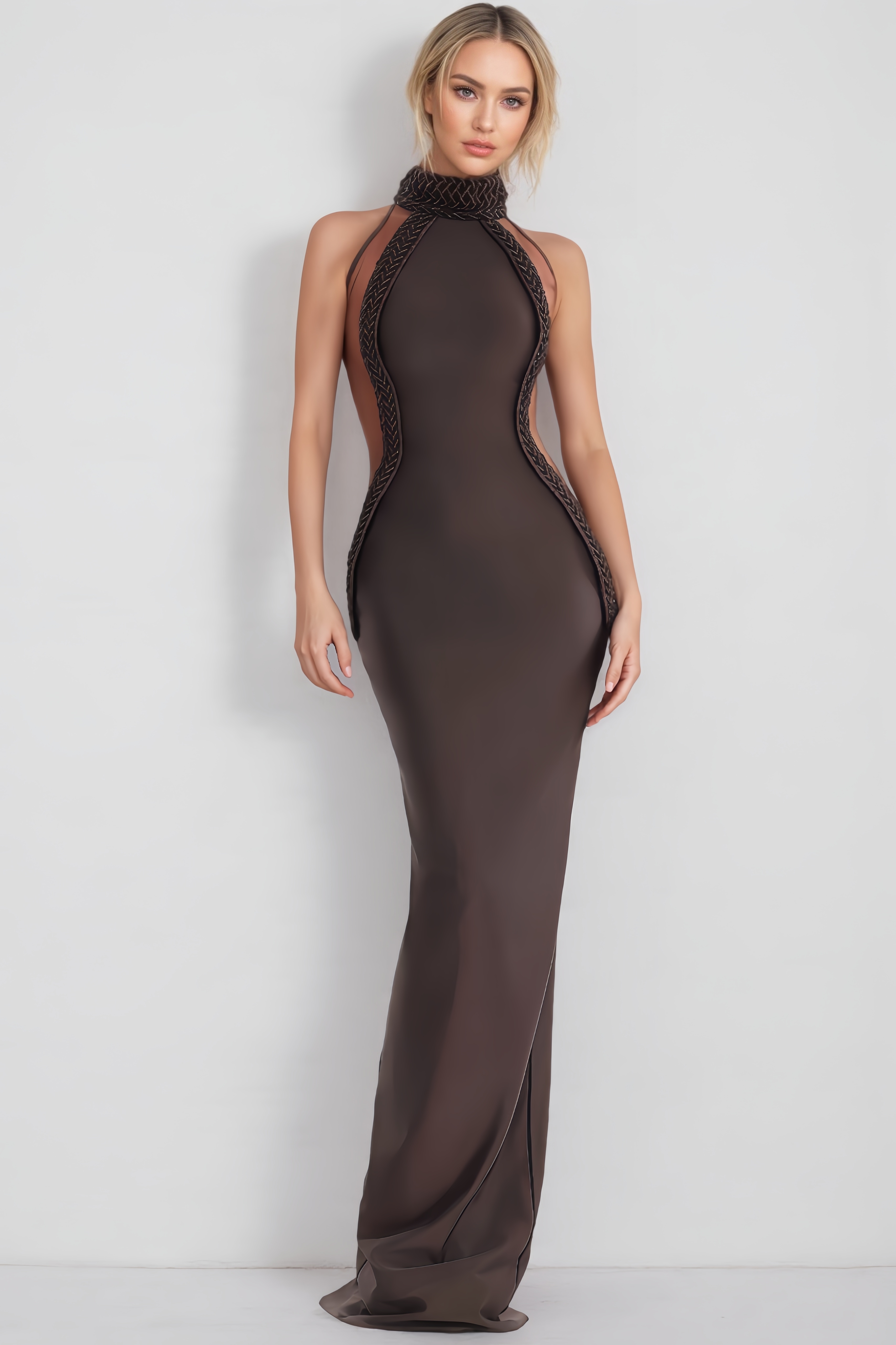 Jeli Sleeveless Slit Maxi Dress