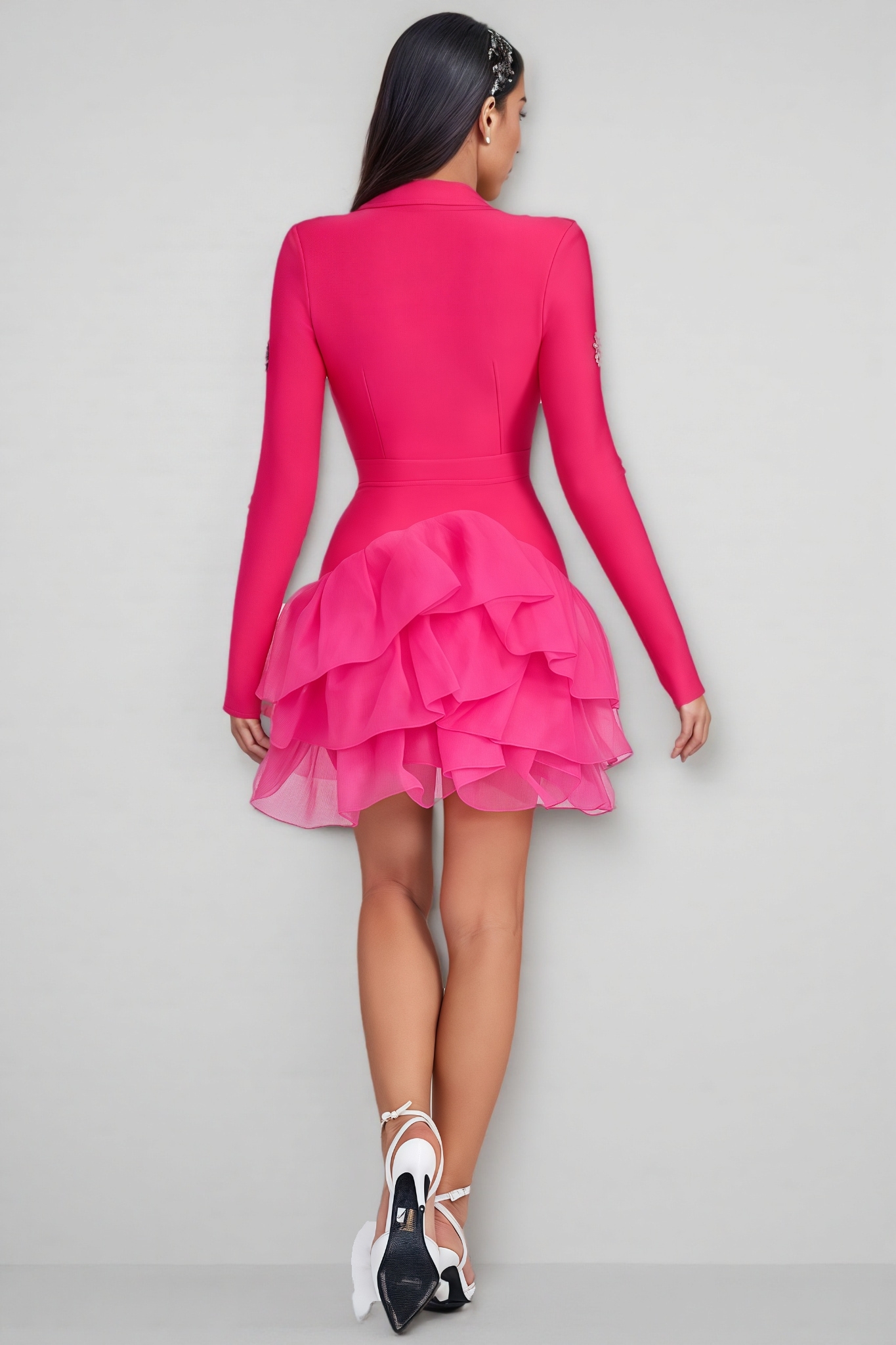 Cady Bandage Rhinestone Mini Dress