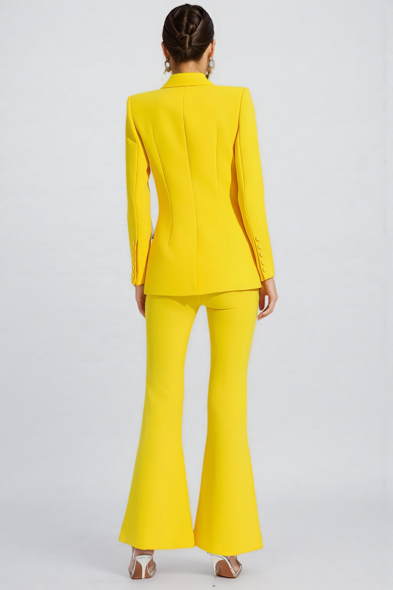 Theobald Yellow Long Sleeve Blazer Set