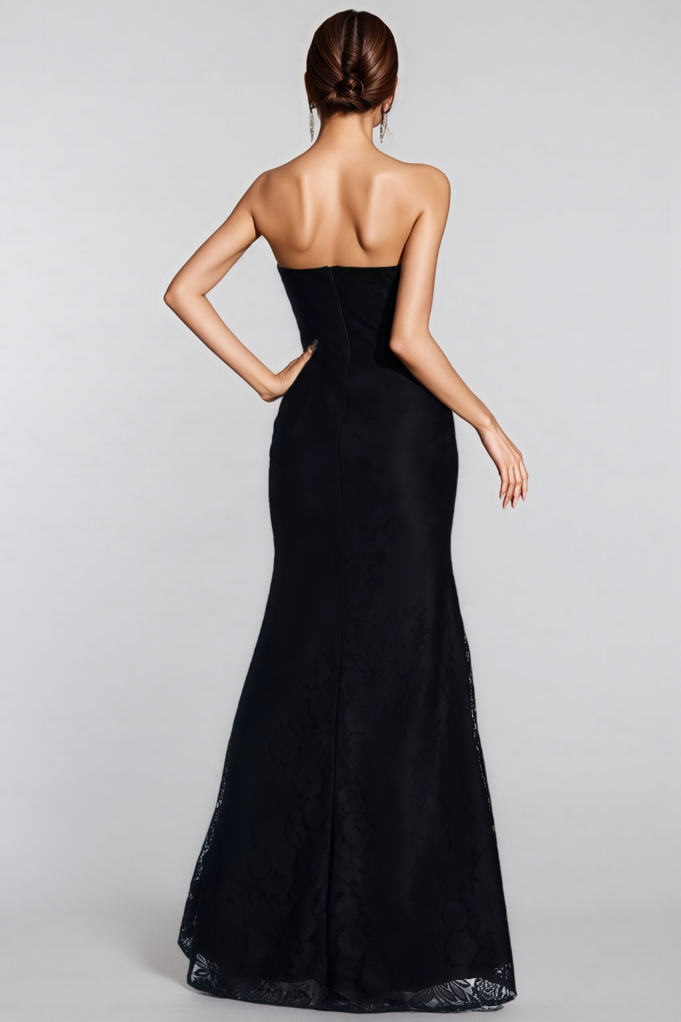 Cecily Black Diamond Off-shoulder Maxi Dress