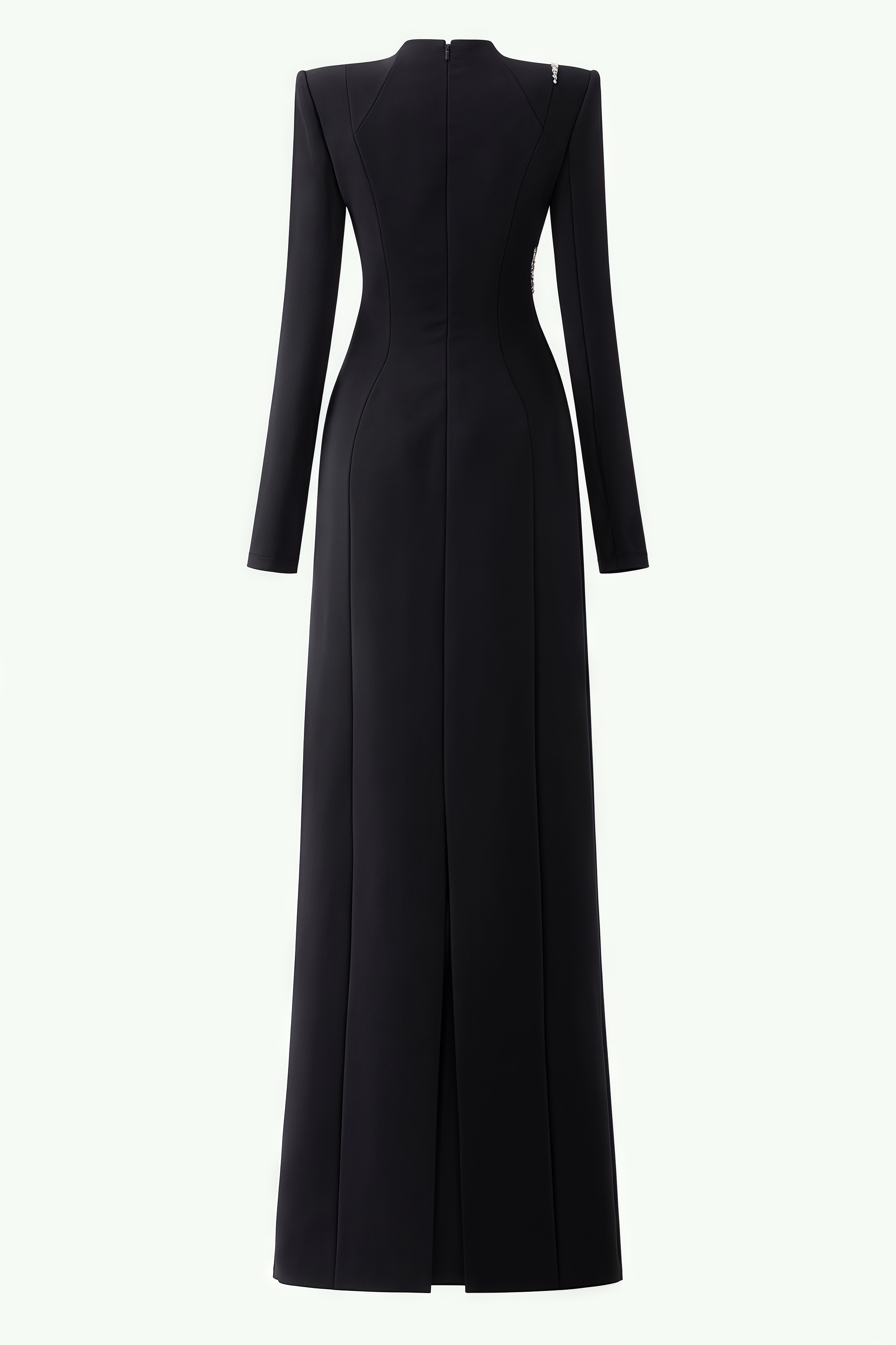 Senne Rhinestone Long Sleeve Floral Maxi Dress