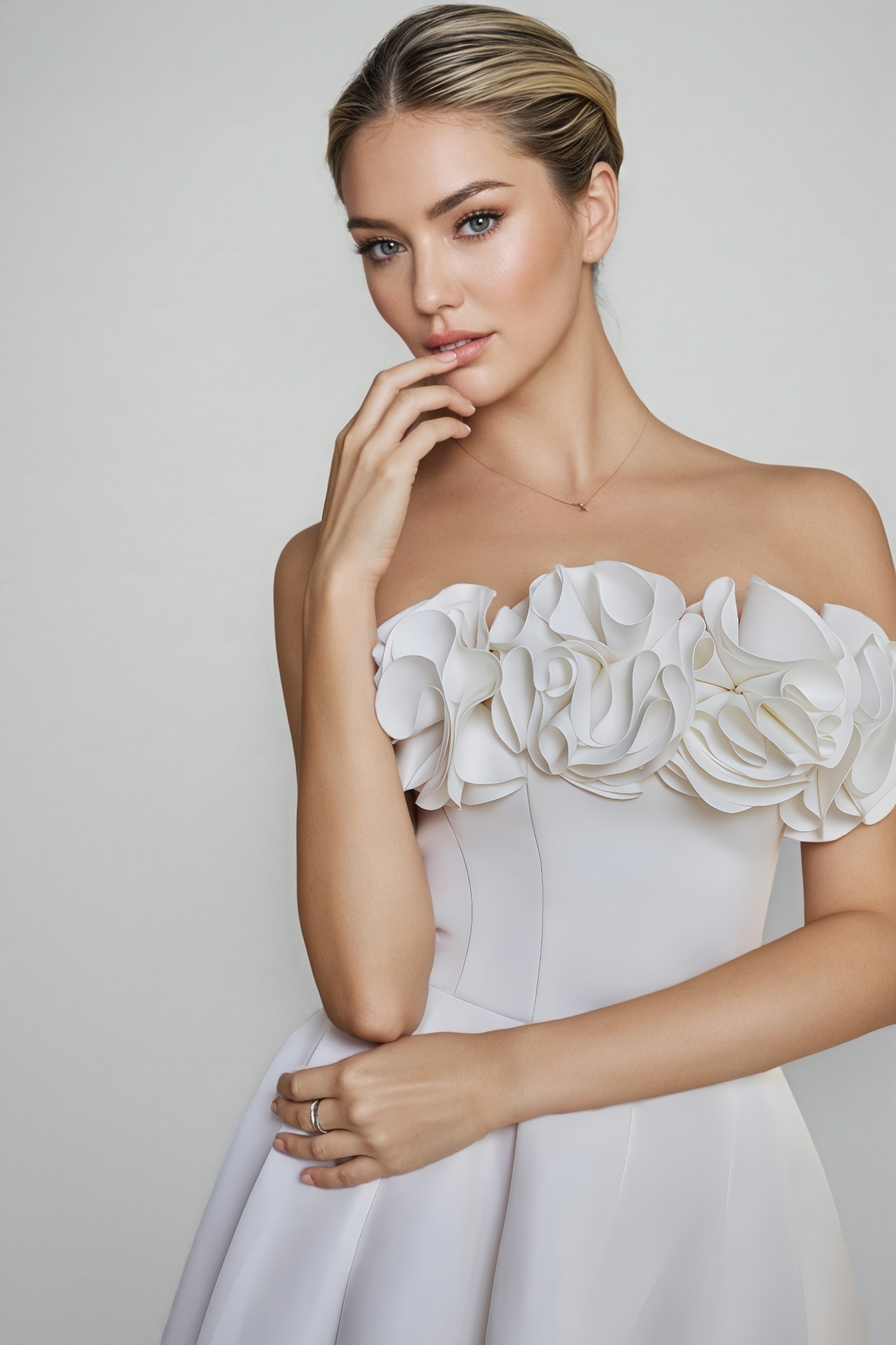 Poppy 3D Floral Midi Dress