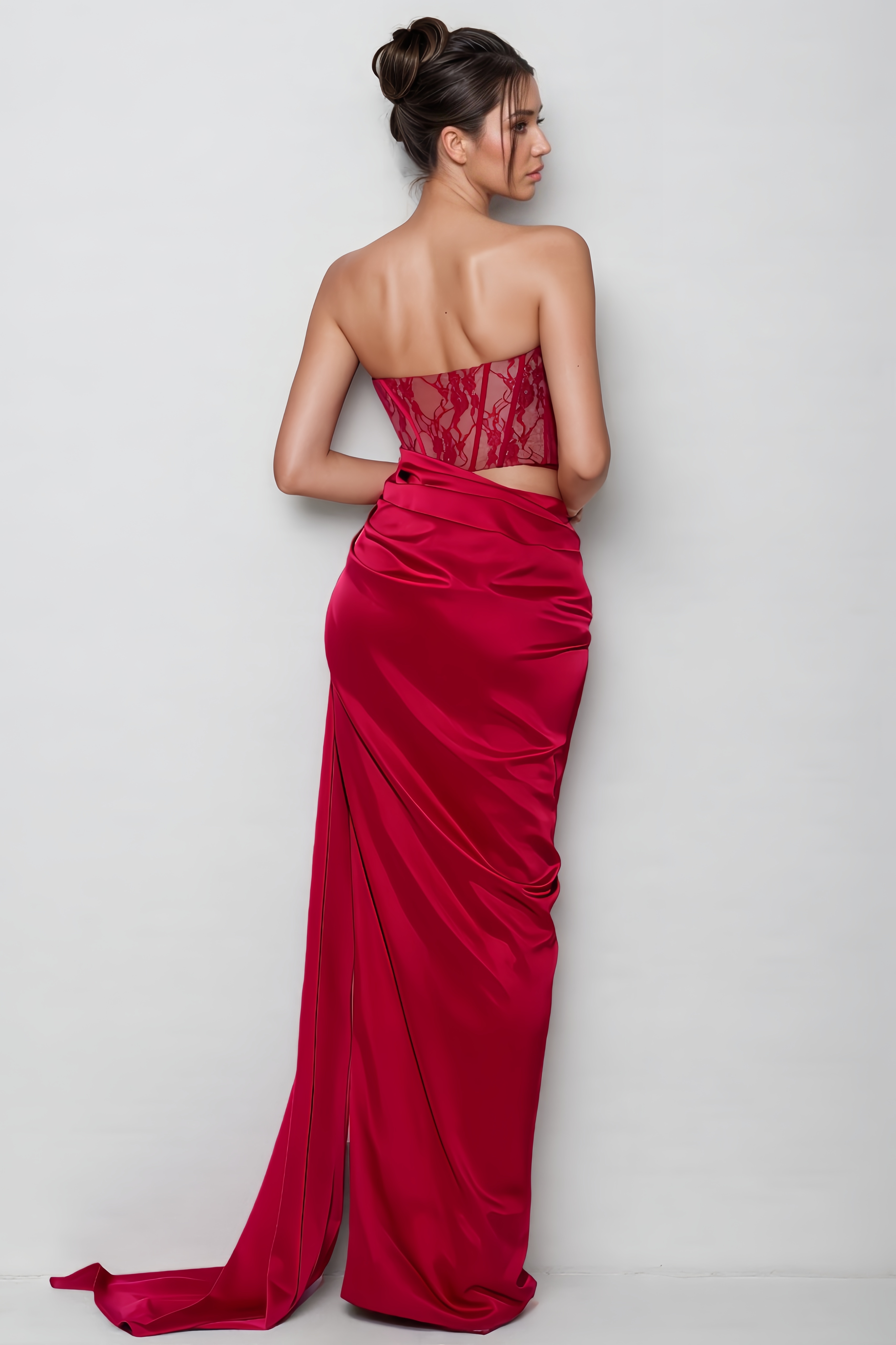 Dotte Strapless Lace Maxi Dress