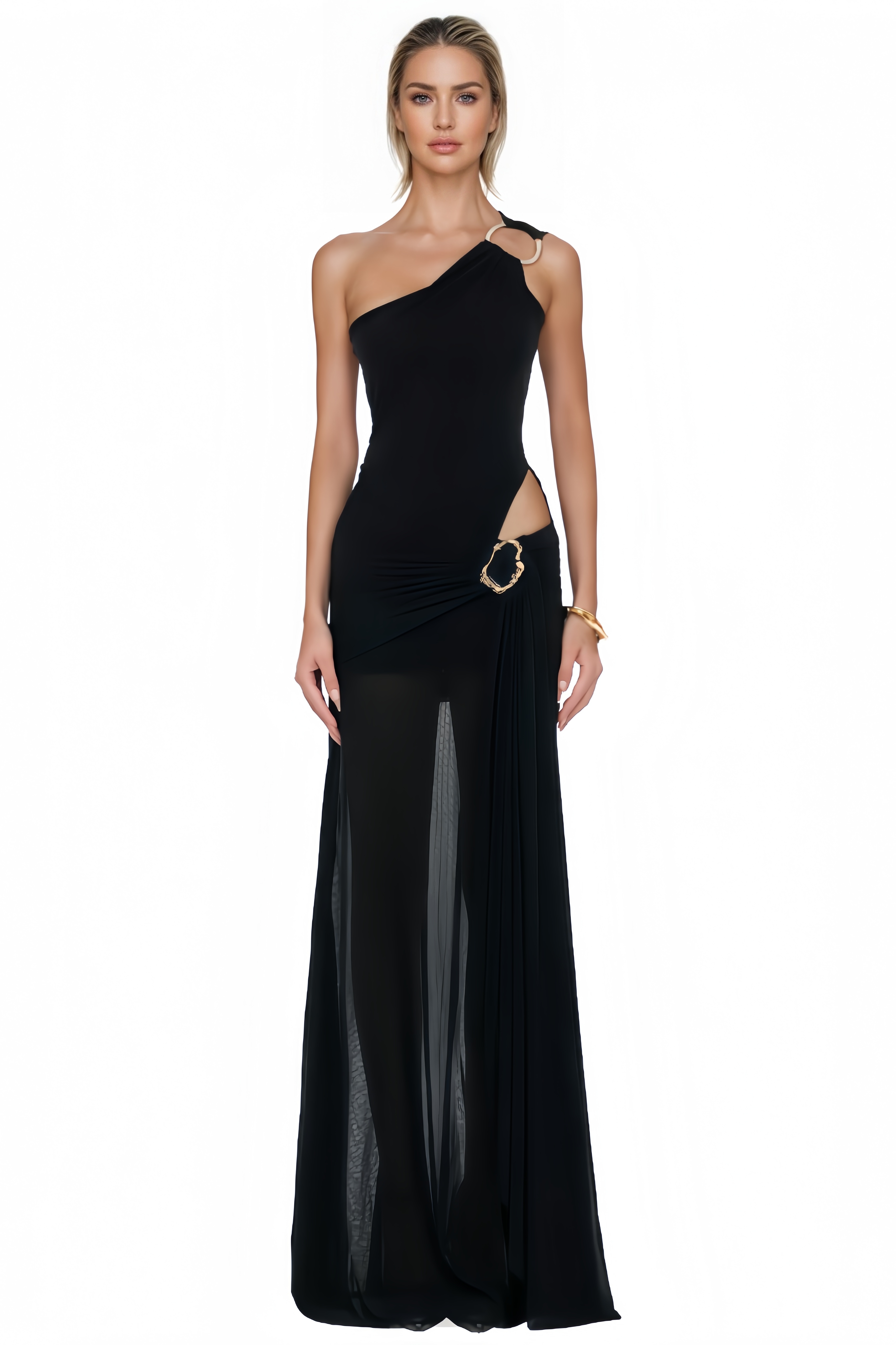 Nala Off-The-Shoulder Tulle Maxi Dress