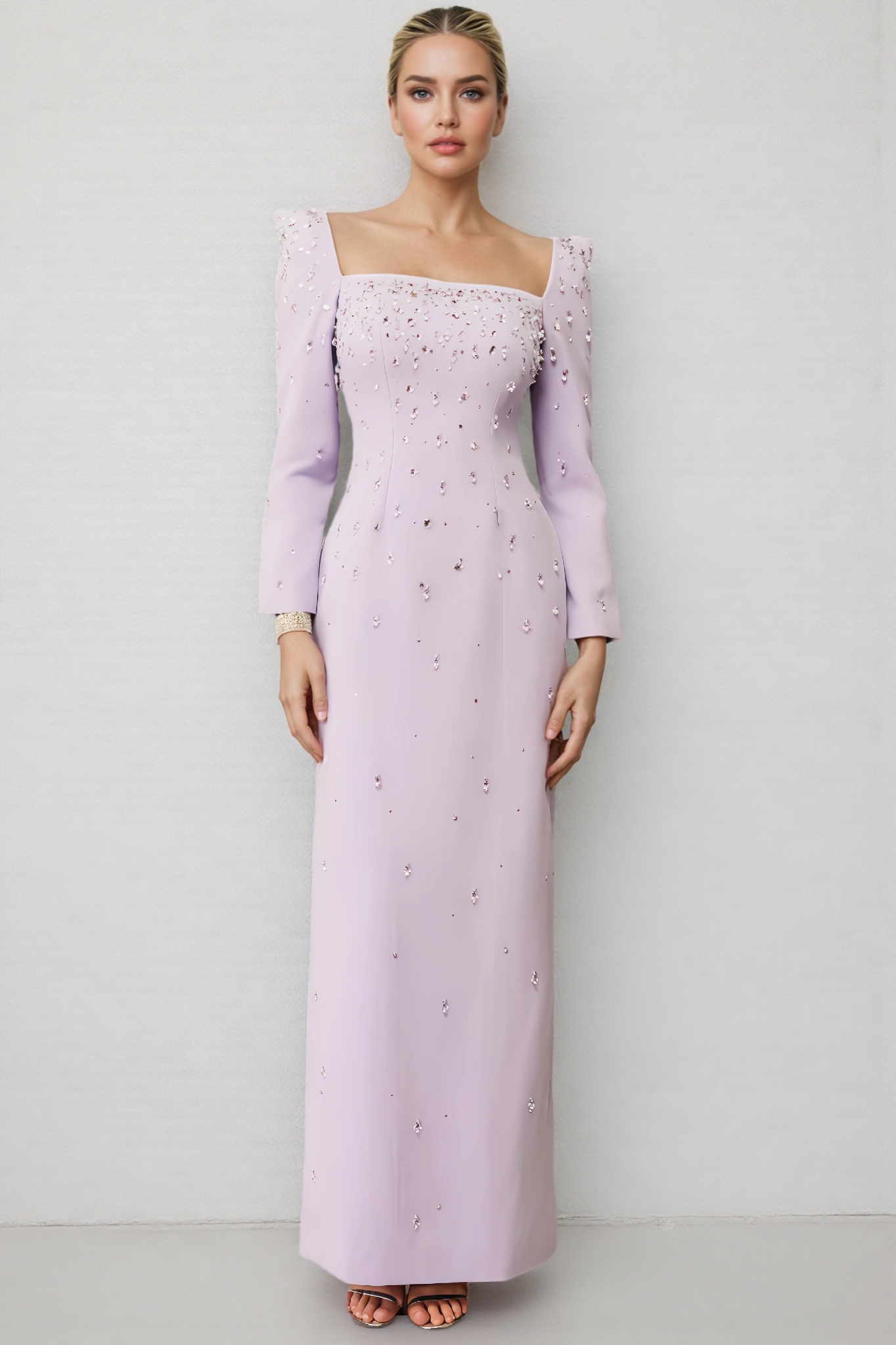 Ildrak Crystal Embellished Maxi Dress