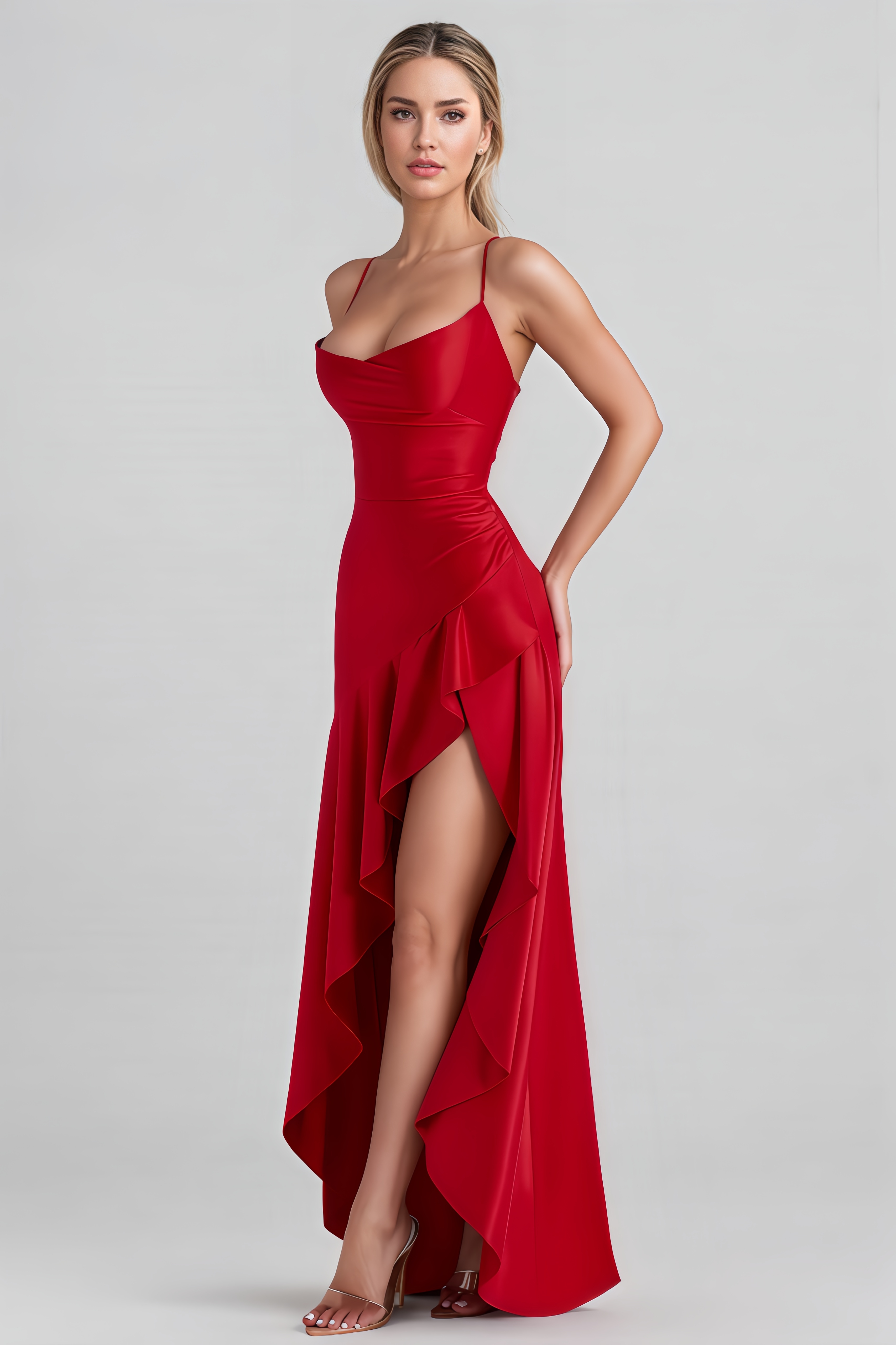 Dolores Sleeveless Ruffled Maxi Dress