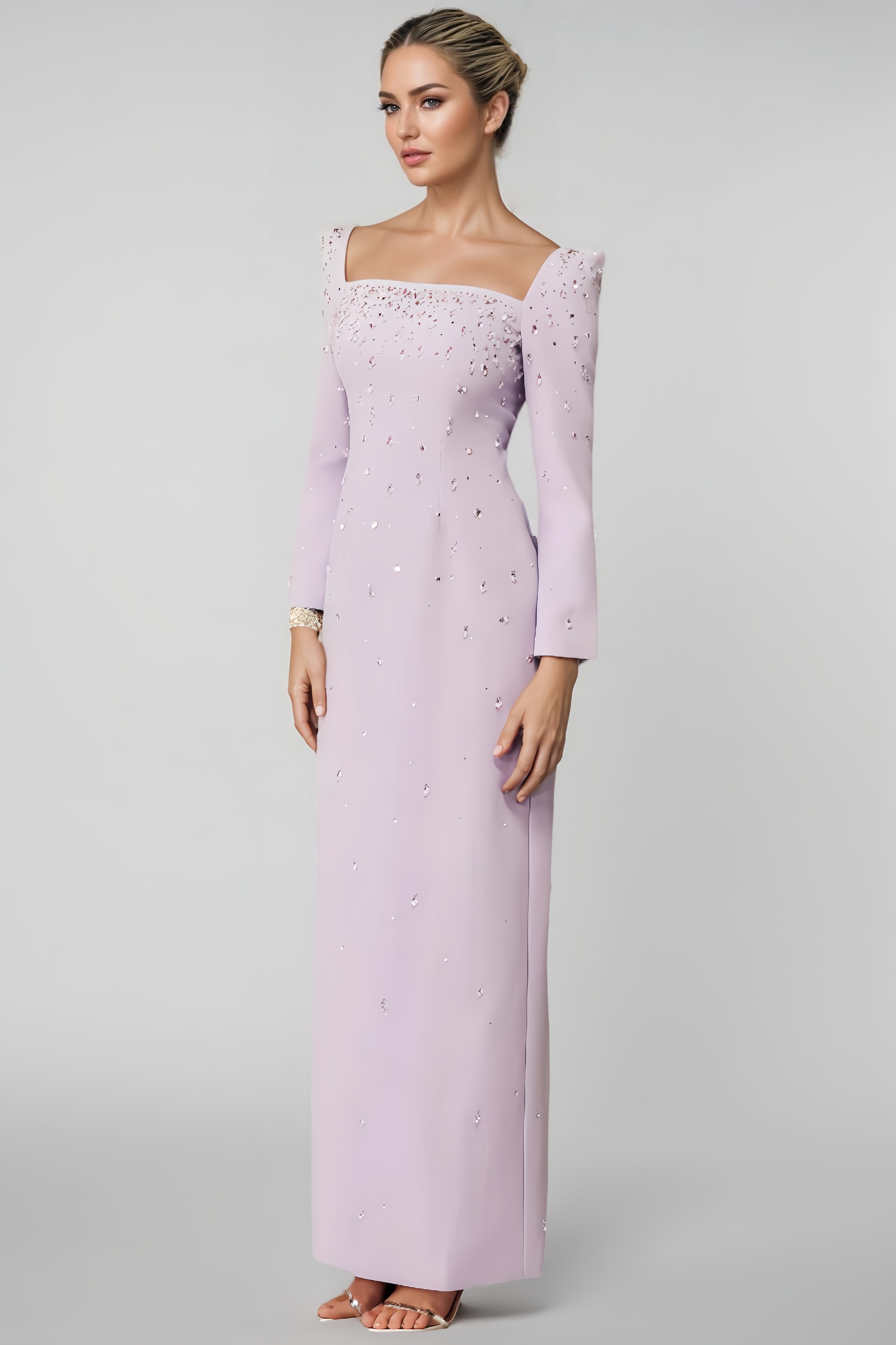 Ildrak Crystal Embellished Maxi Dress