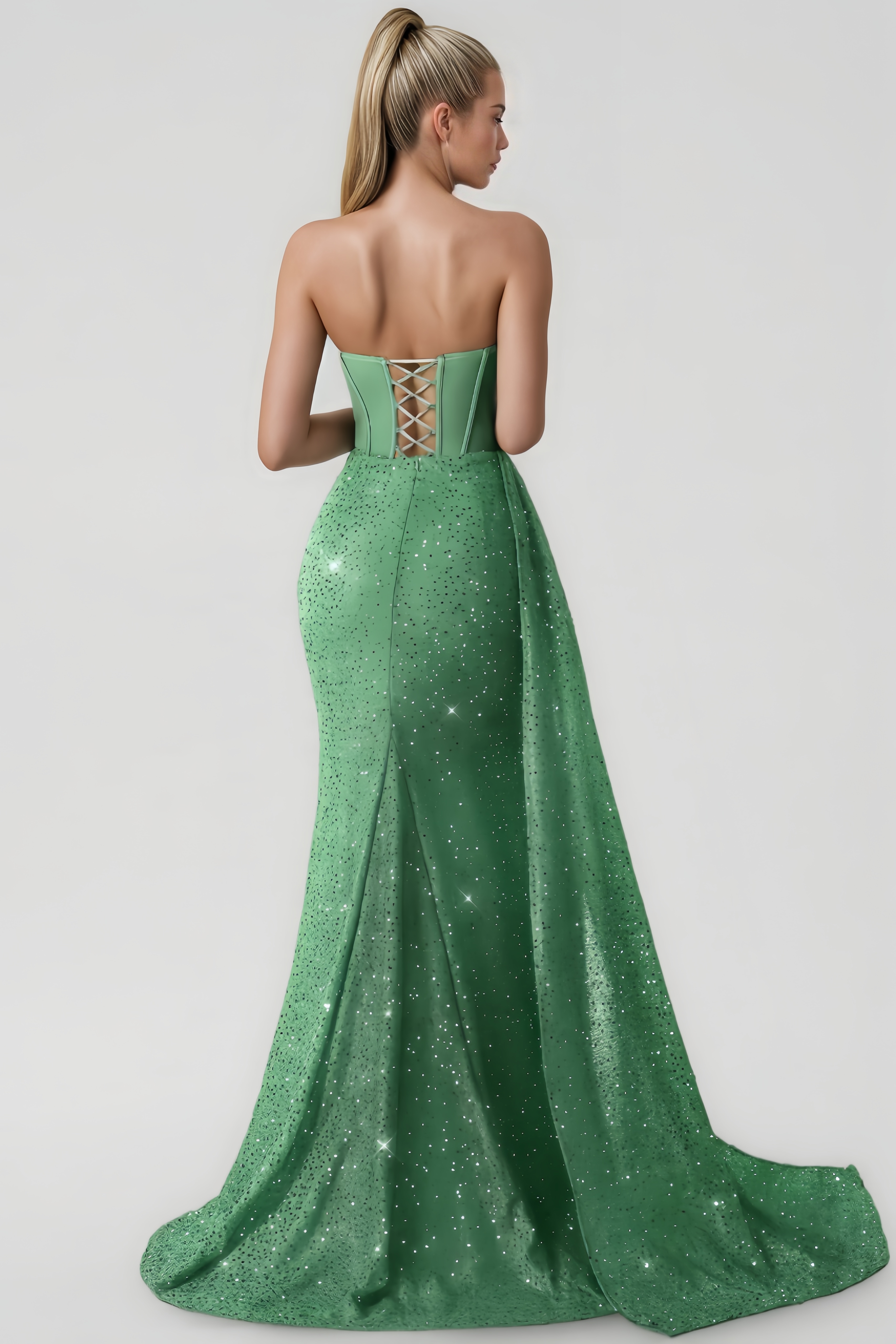 Emryt Strapless Sequin Maxi Dress