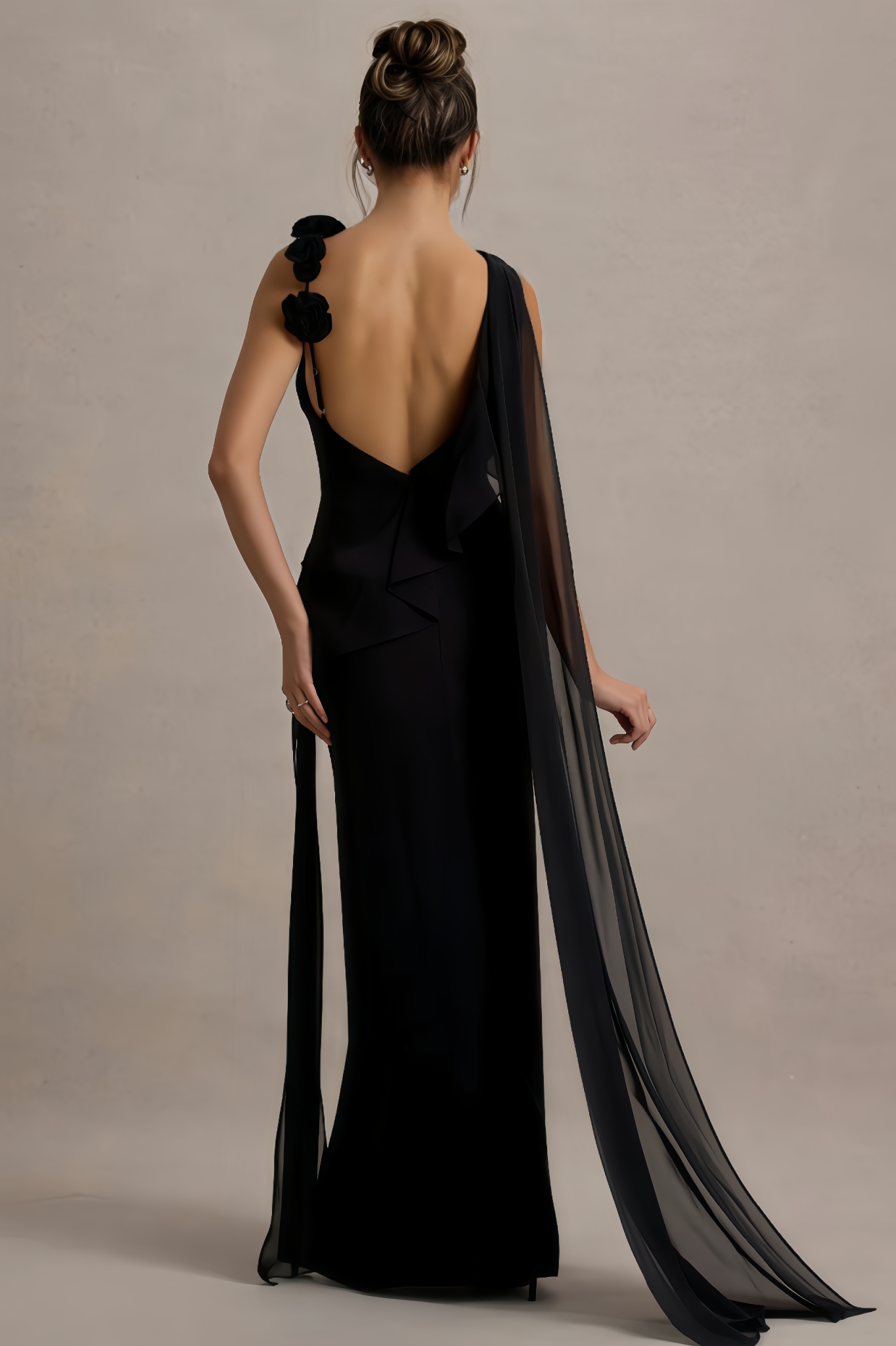 Elija Draped Split Maxi Dress