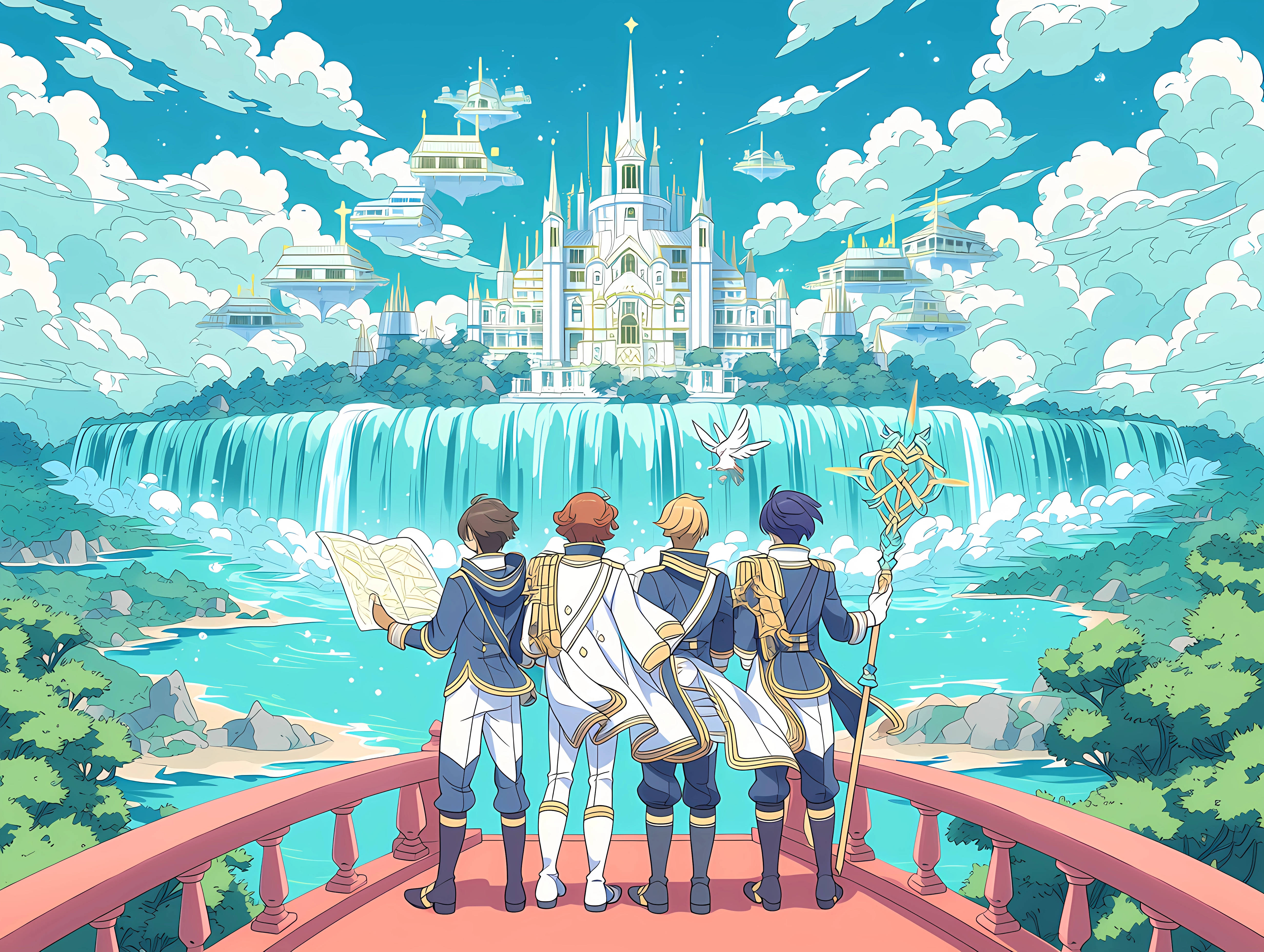 Academy Beyond the Waterfall original artwork