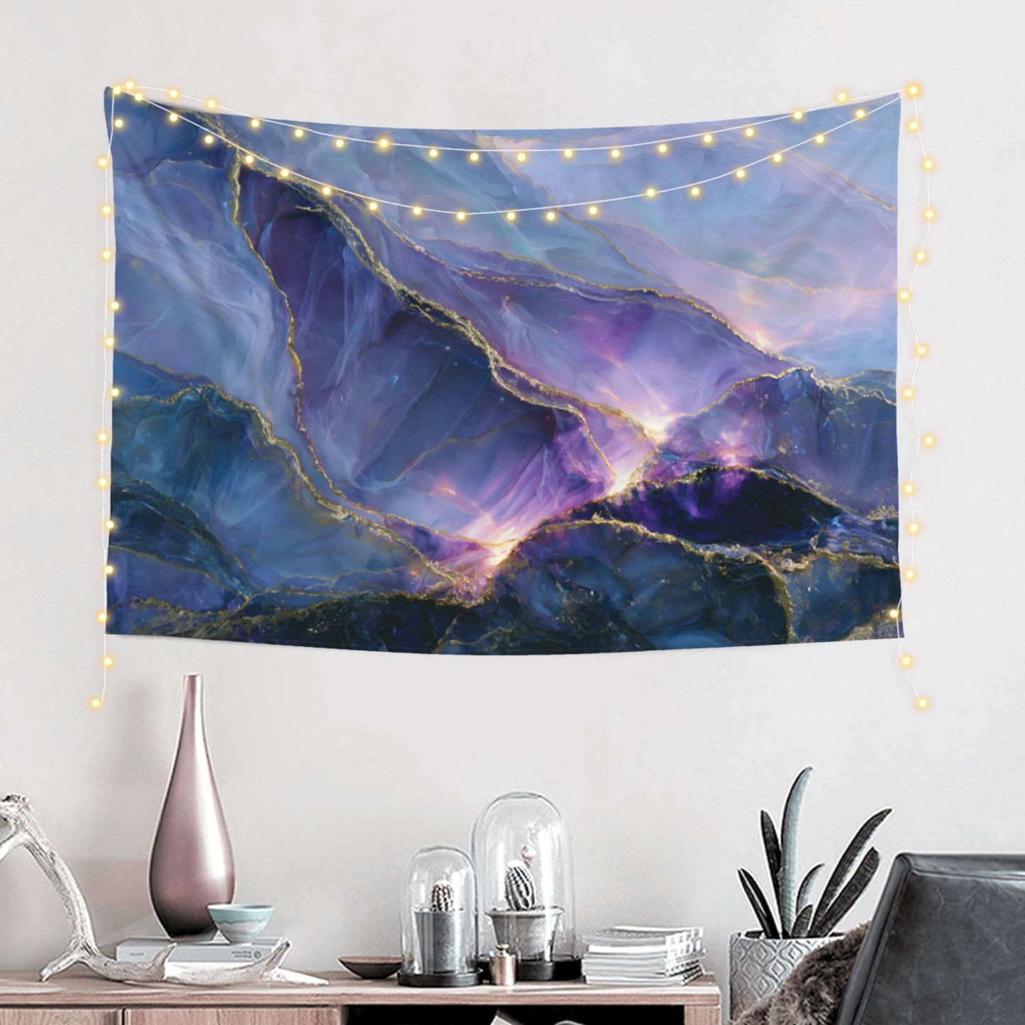 Opaline Tempest art tapestry in a room — 60 × 40 in, view 1