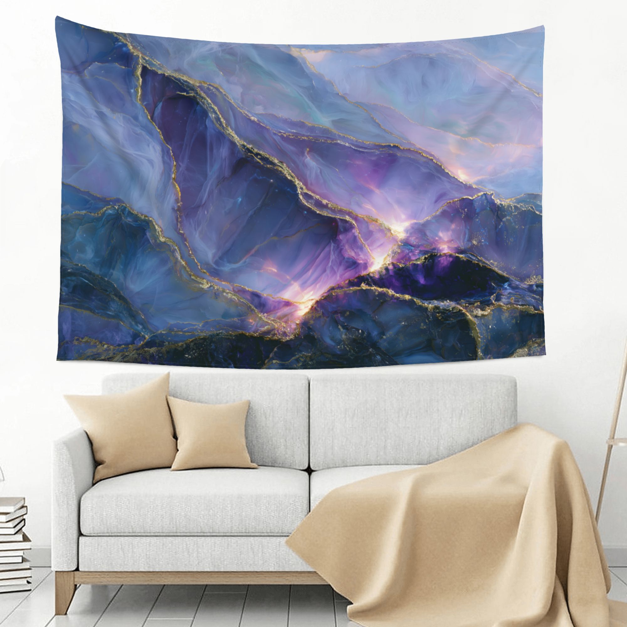 Opaline Tempest art tapestry in a room — 60 × 40 in, view 3