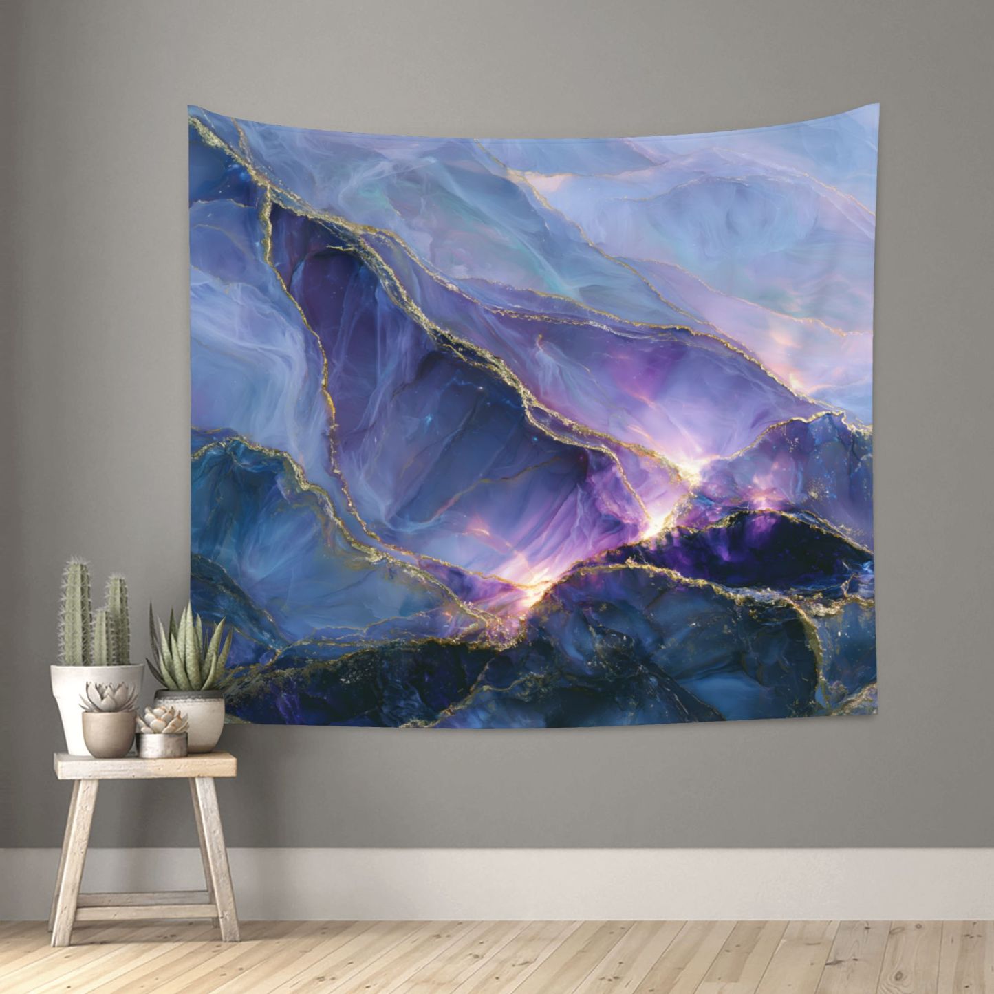 Opaline Tempest art tapestry in a room — 60 × 50 in, view 1