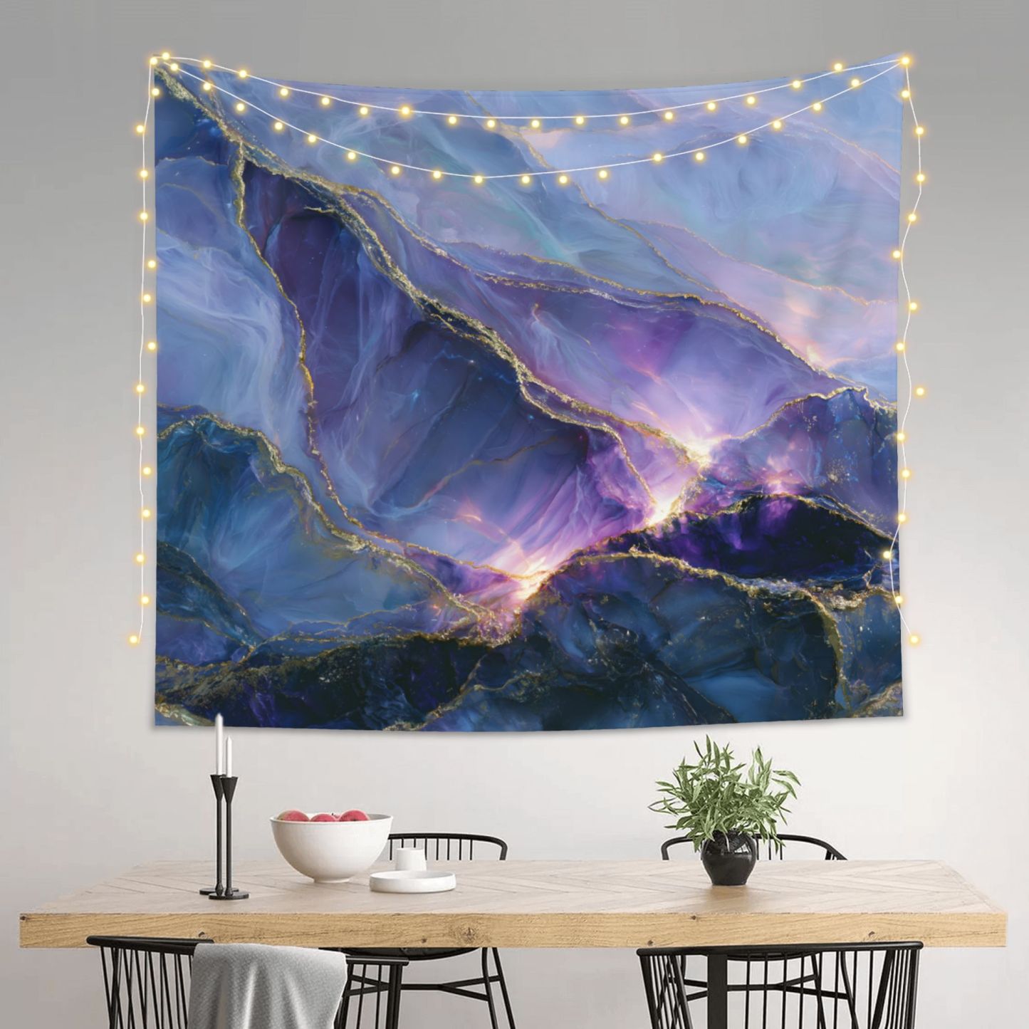Opaline Tempest art tapestry in a room — 60 × 50 in, view 3