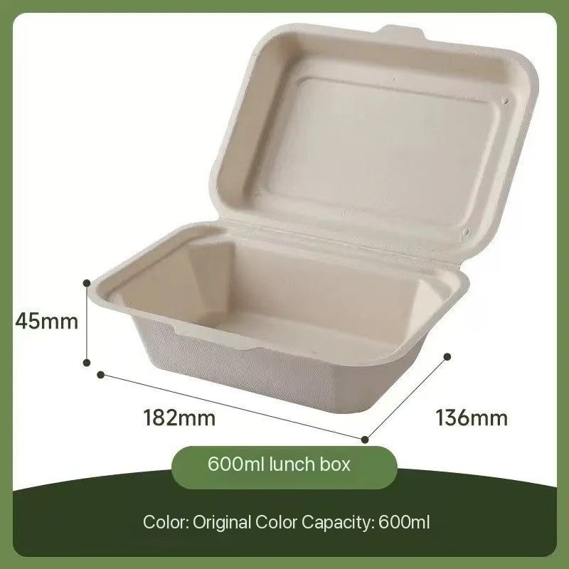 600ml Bagasse Food Box