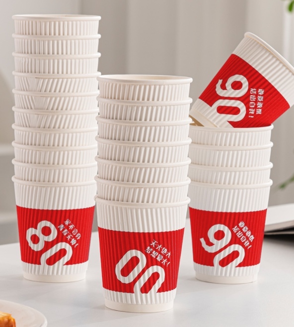 Corrugated Anti-scald cup 8 pcs/pks 280ml 9.5oz