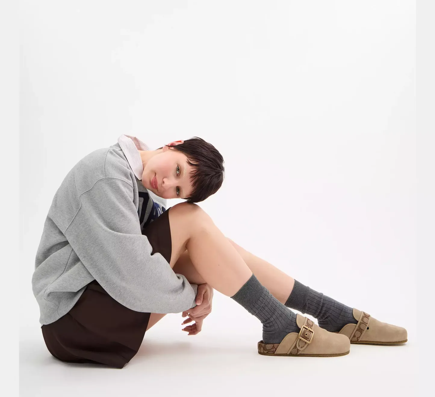 Ashton Clog In Signature Jacquard