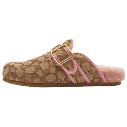Coach Ashton Wrap toe Slippers Women's Brown