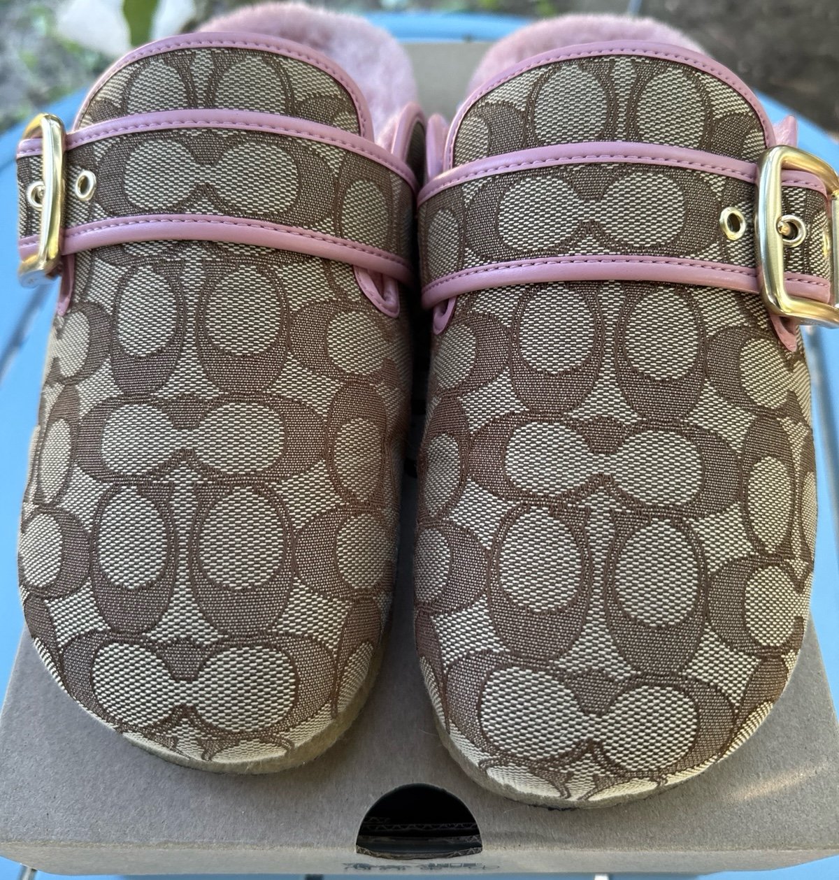 Coach Ashton Wrap toe Slippers Women's Brown