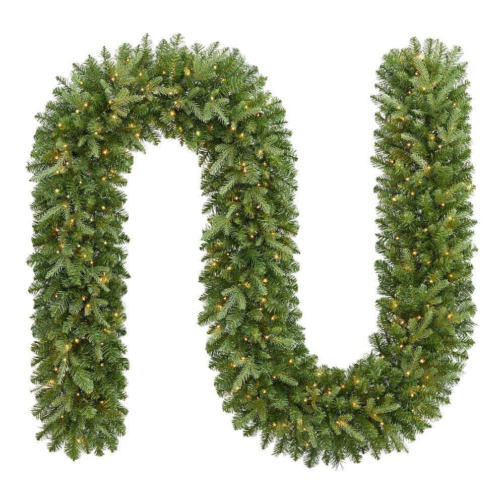 12 ft. Grand Duchess Twinkling Balsam Fir LED Pre-Lit Artificial Christmas Garland