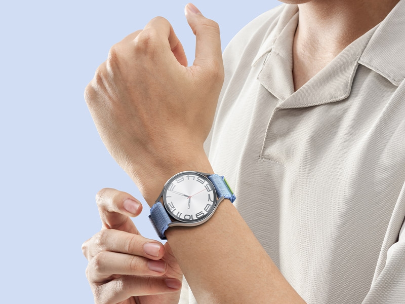 Samthtsung  Galthtaxy Watch6 40mm  |  Graphite  |  Bluetooth / Wifi Galthtaxy Watch Sport T-Buckle Band, S/M, Graphite  |  Wifi