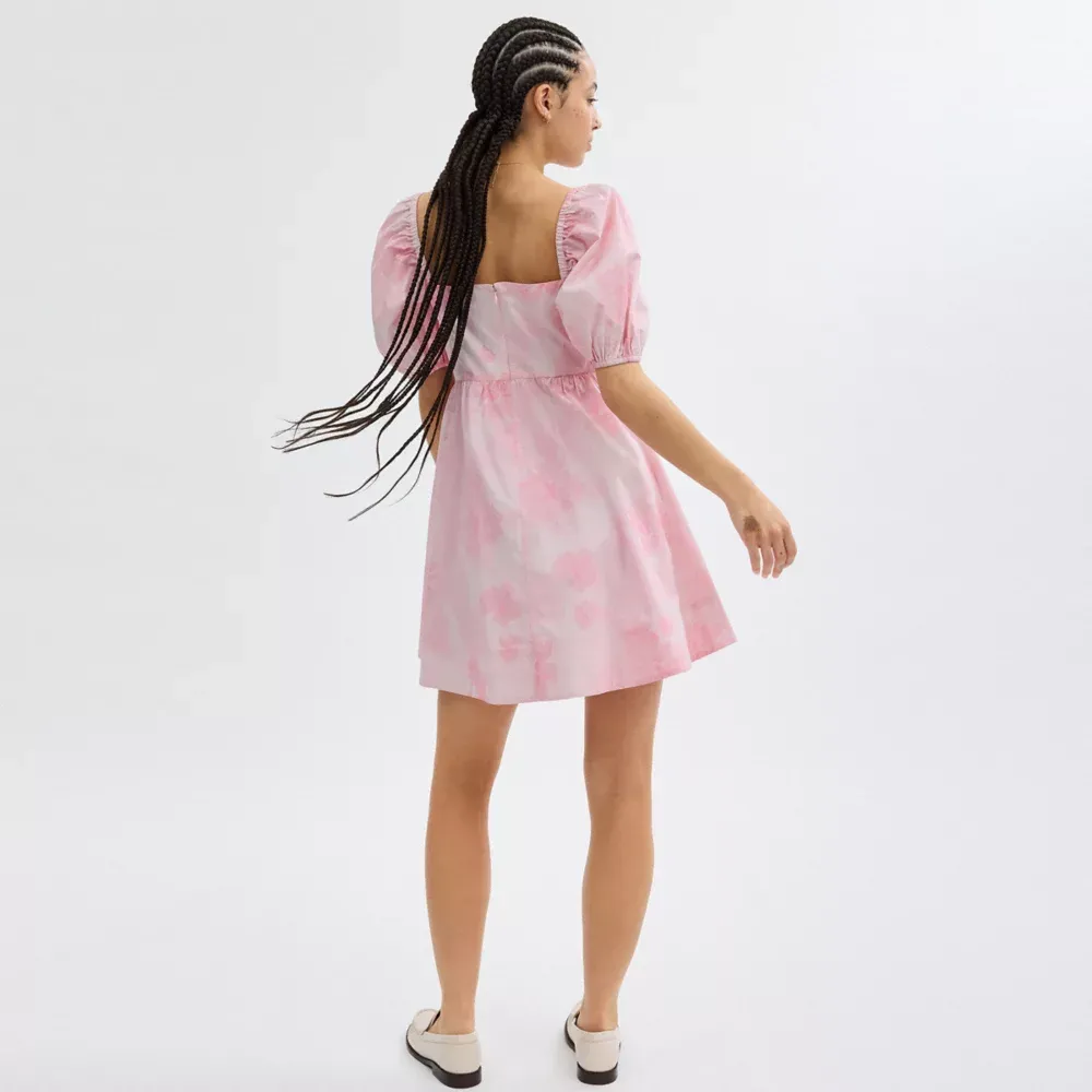 Puff Sleeve Mini Dress