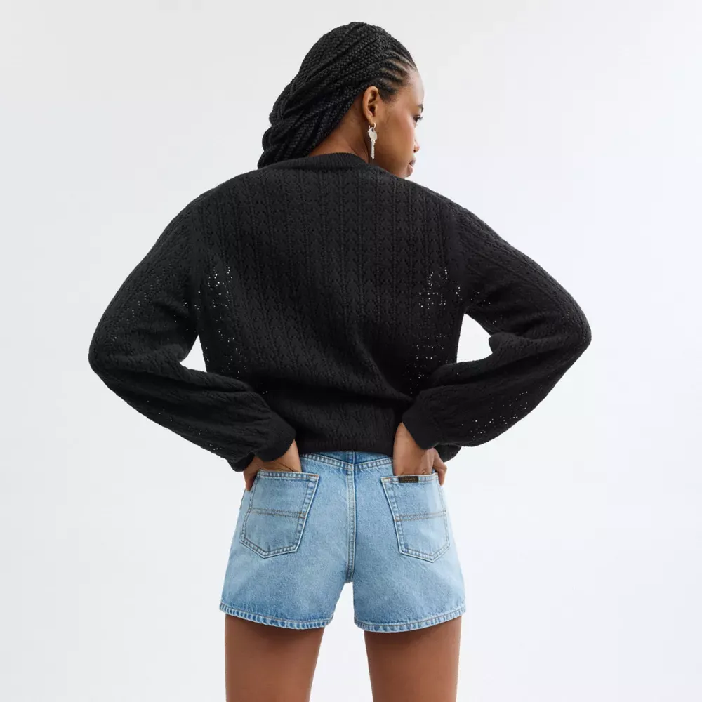  Floral Crewneck Sweater