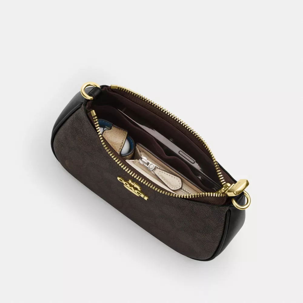 Teri Mini Crossbody Bag In Signature Canvas With Bow Print