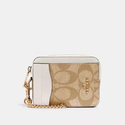 Zip Card Case In Signature Canvas