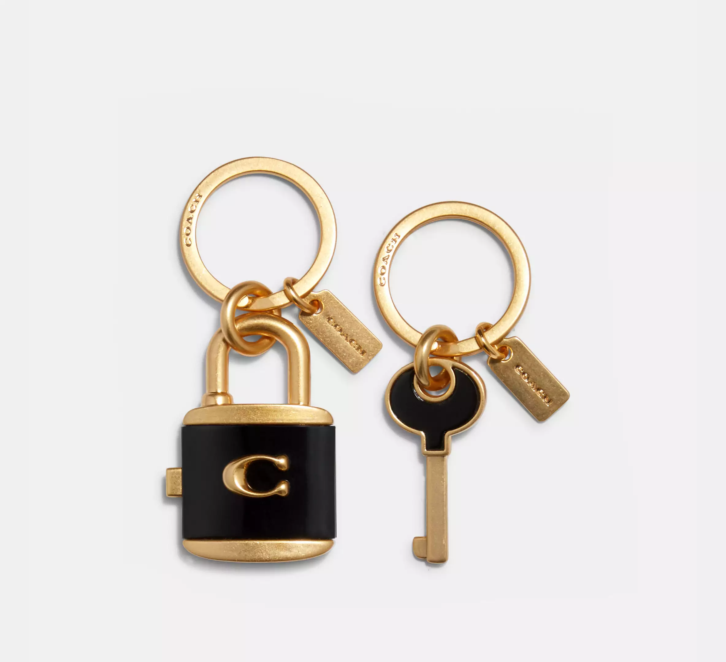 Lock And Key Bag Charm Key Ring