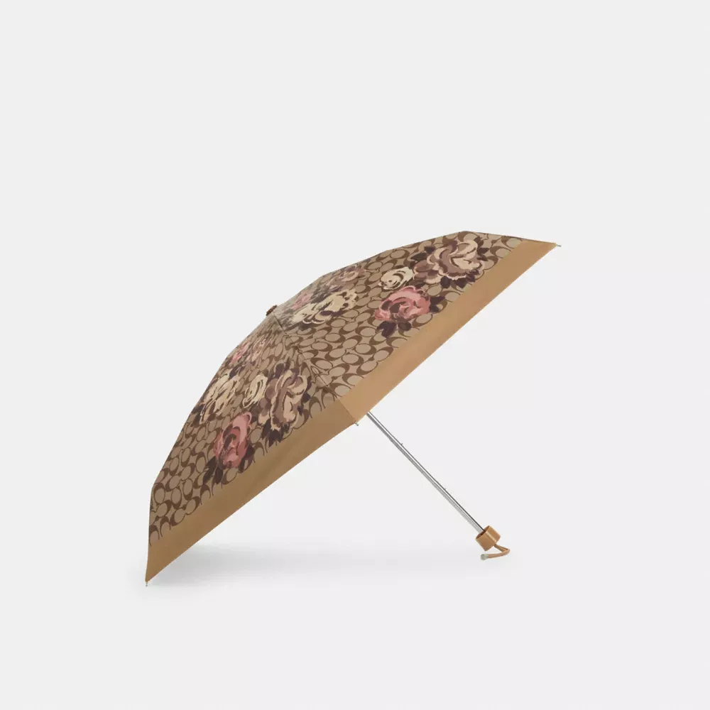 Uv Protection Mini Umbrella In Signature Rosette Print
