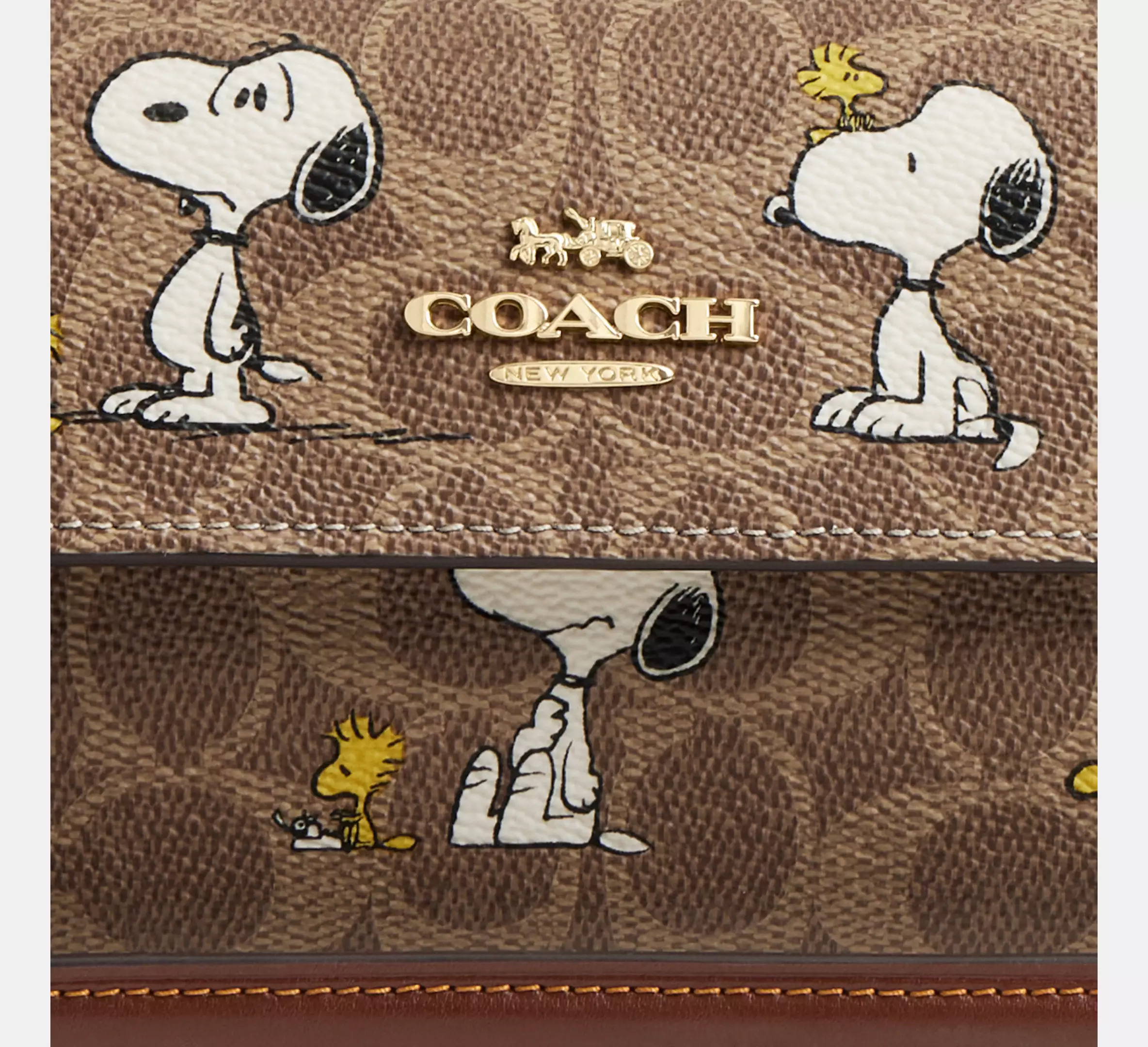 Peanuts Hailey Flap Bag in Signature Canvas with Snoopy Print