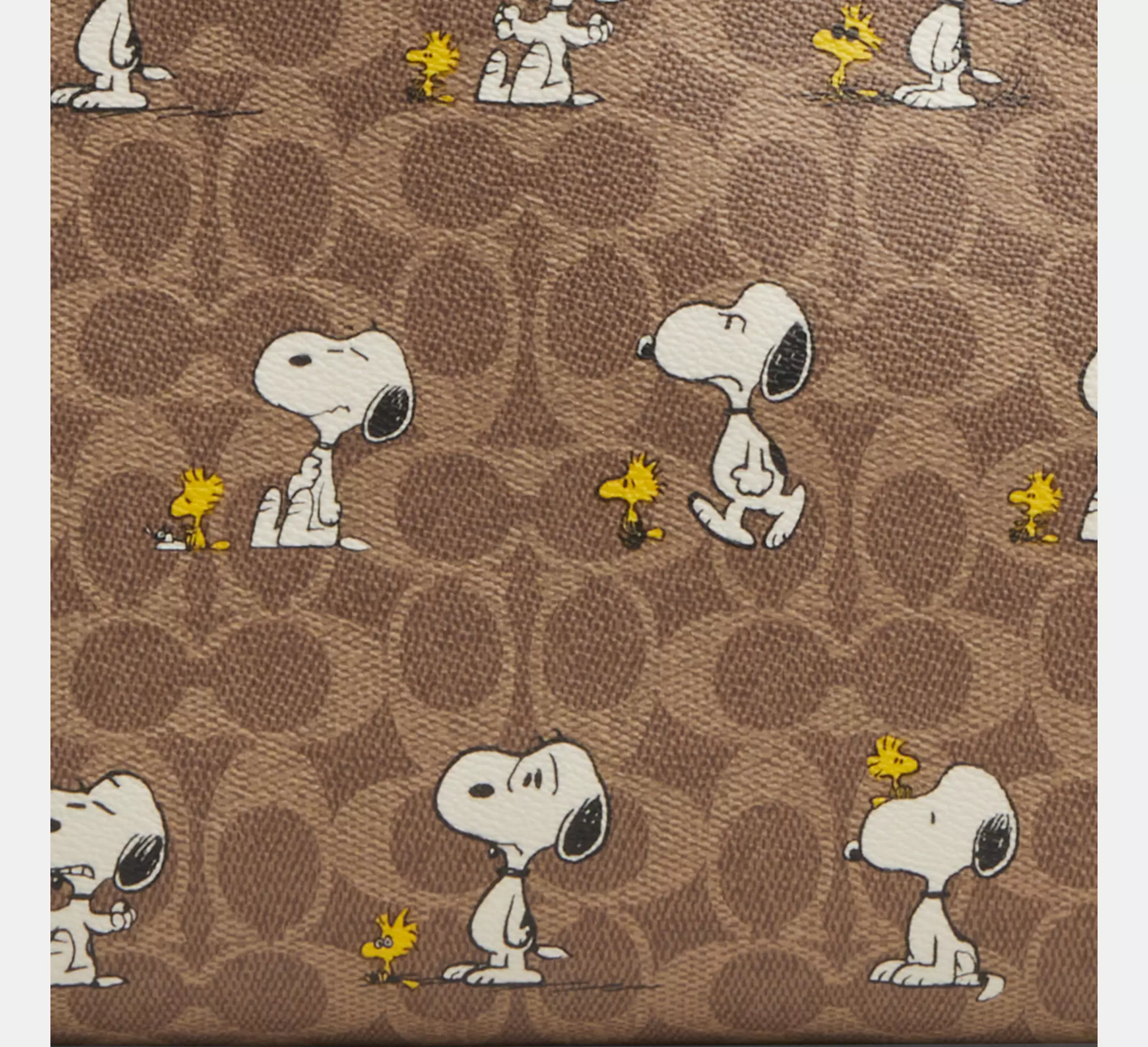 Peanuts City Tote Bag in Signature Canvas with Snoopy Print