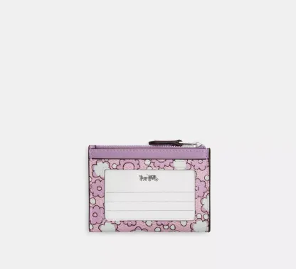 Mini Skinny Id Case With Floral Print